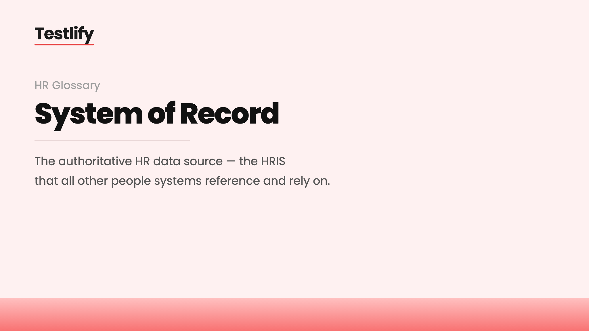 Image showing the meaning of system of record