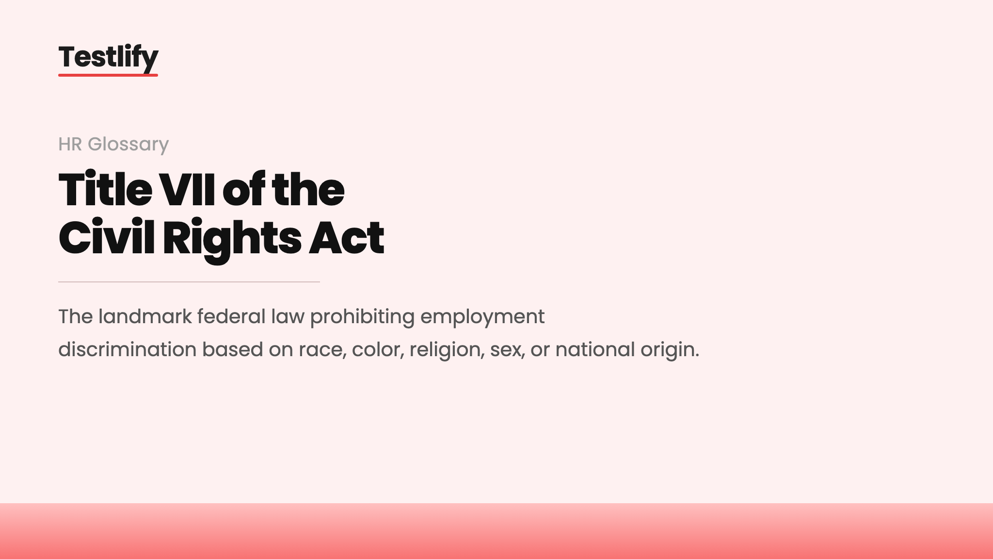 Image showing the meaning of Title VII of the Civil Rights Act