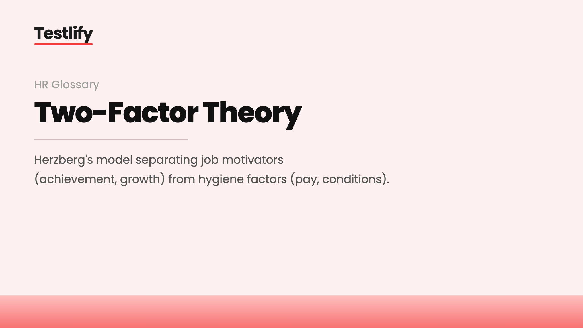 Image showing the meaning of the two-factor theory