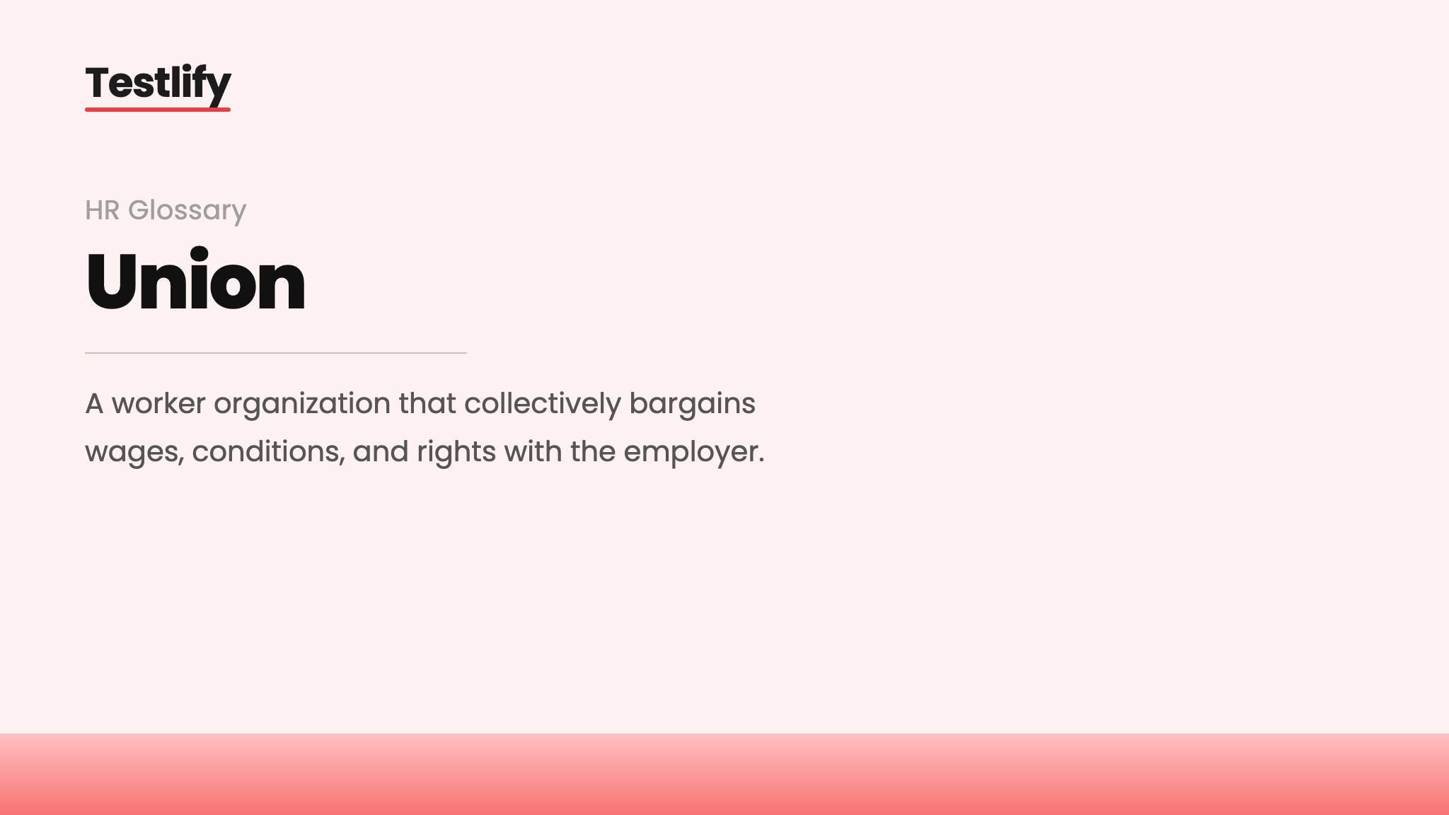 Image showing the meaning of a labor union
