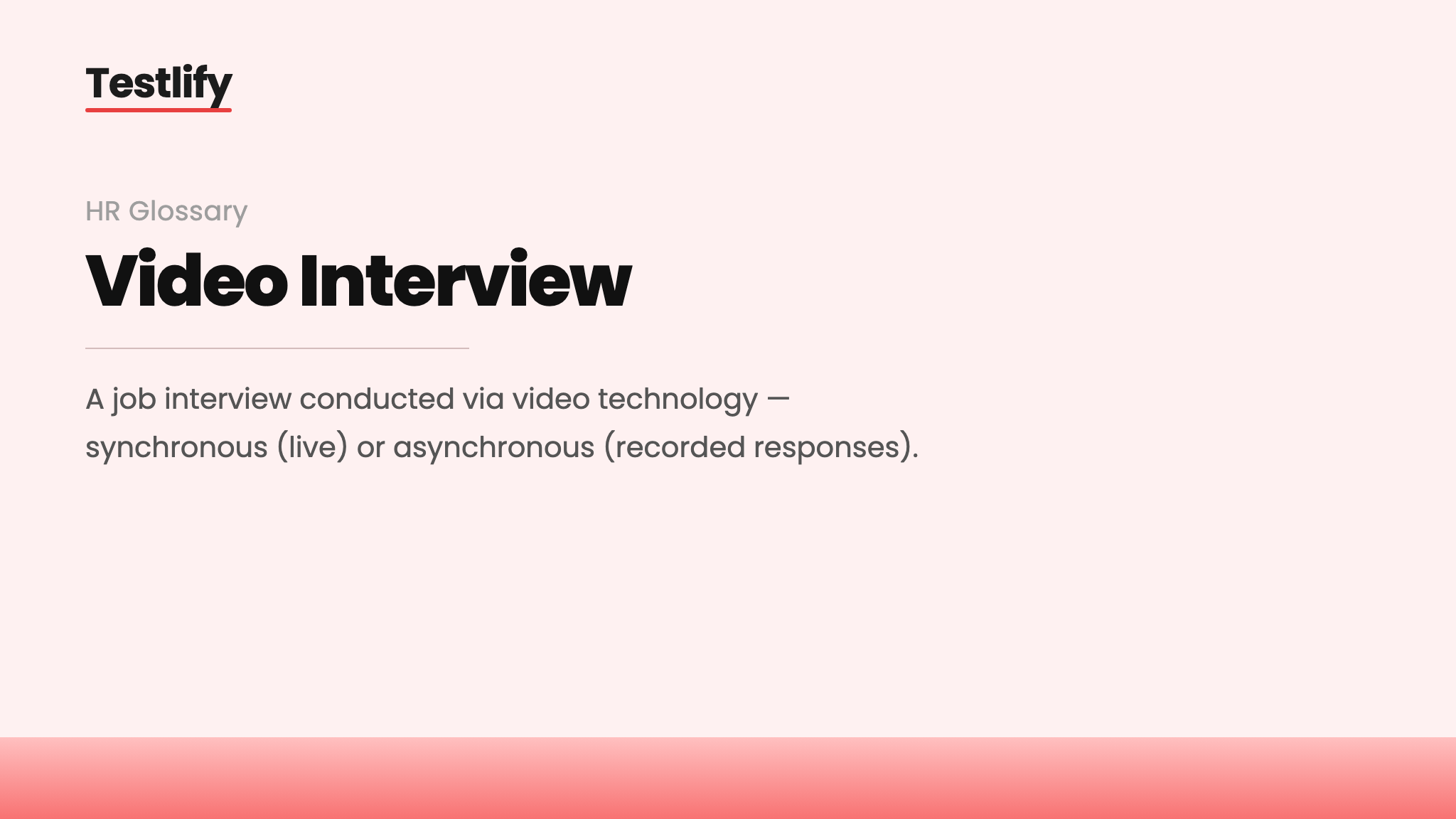 Image showing the meaning of a video interview