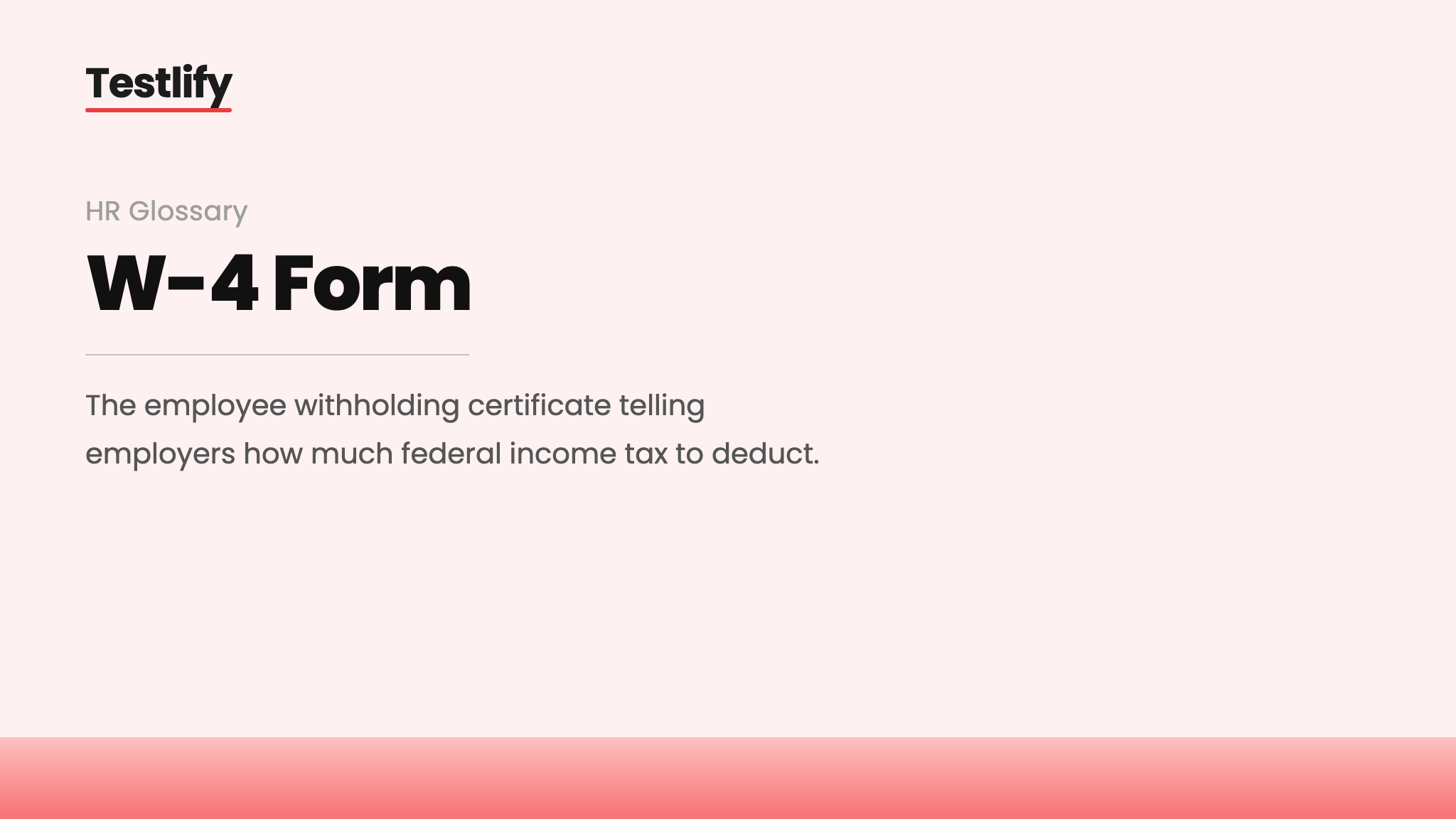 Image showing the meaning of Form W-4