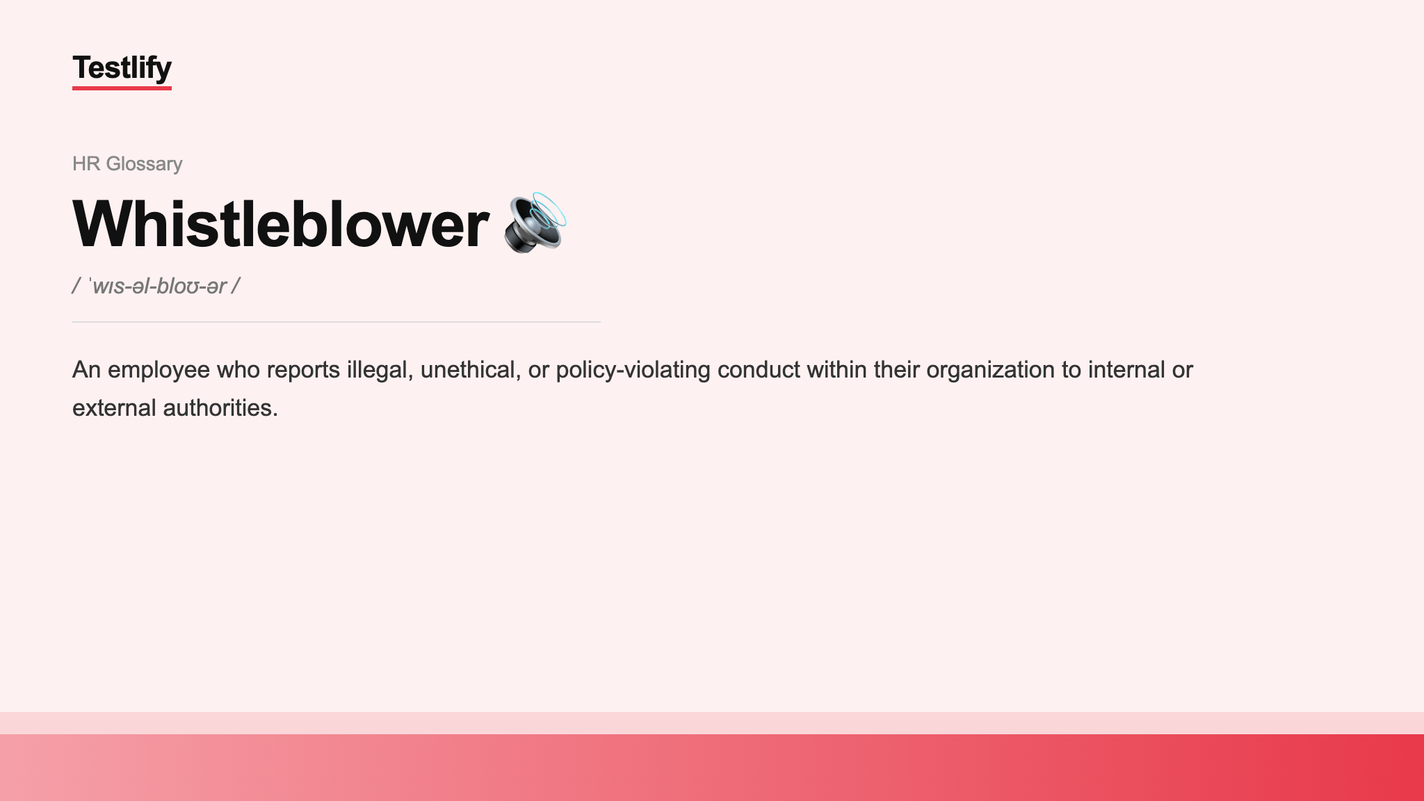Image showing the meaning of whistleblower