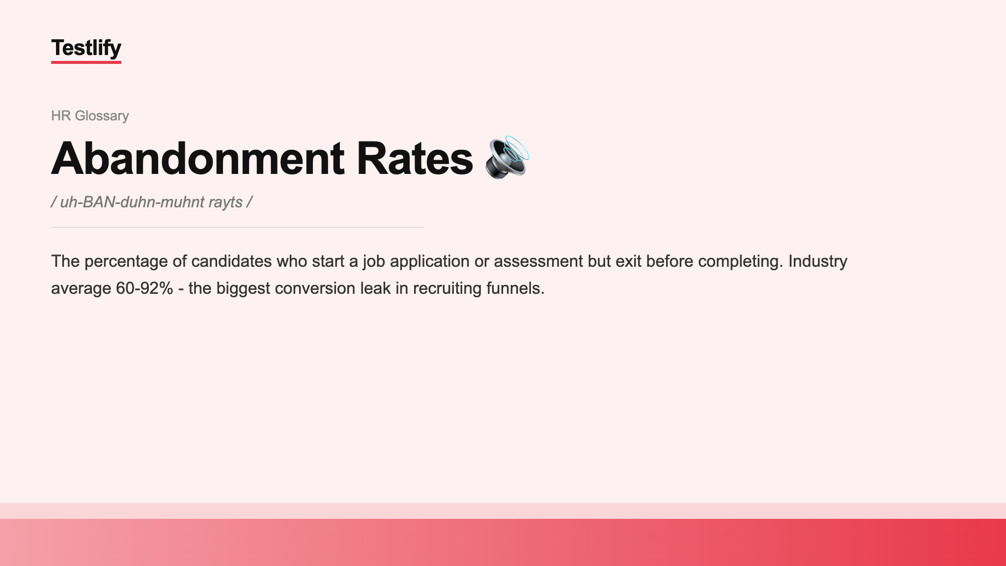 Image showing the meaning of Abandonment Rates