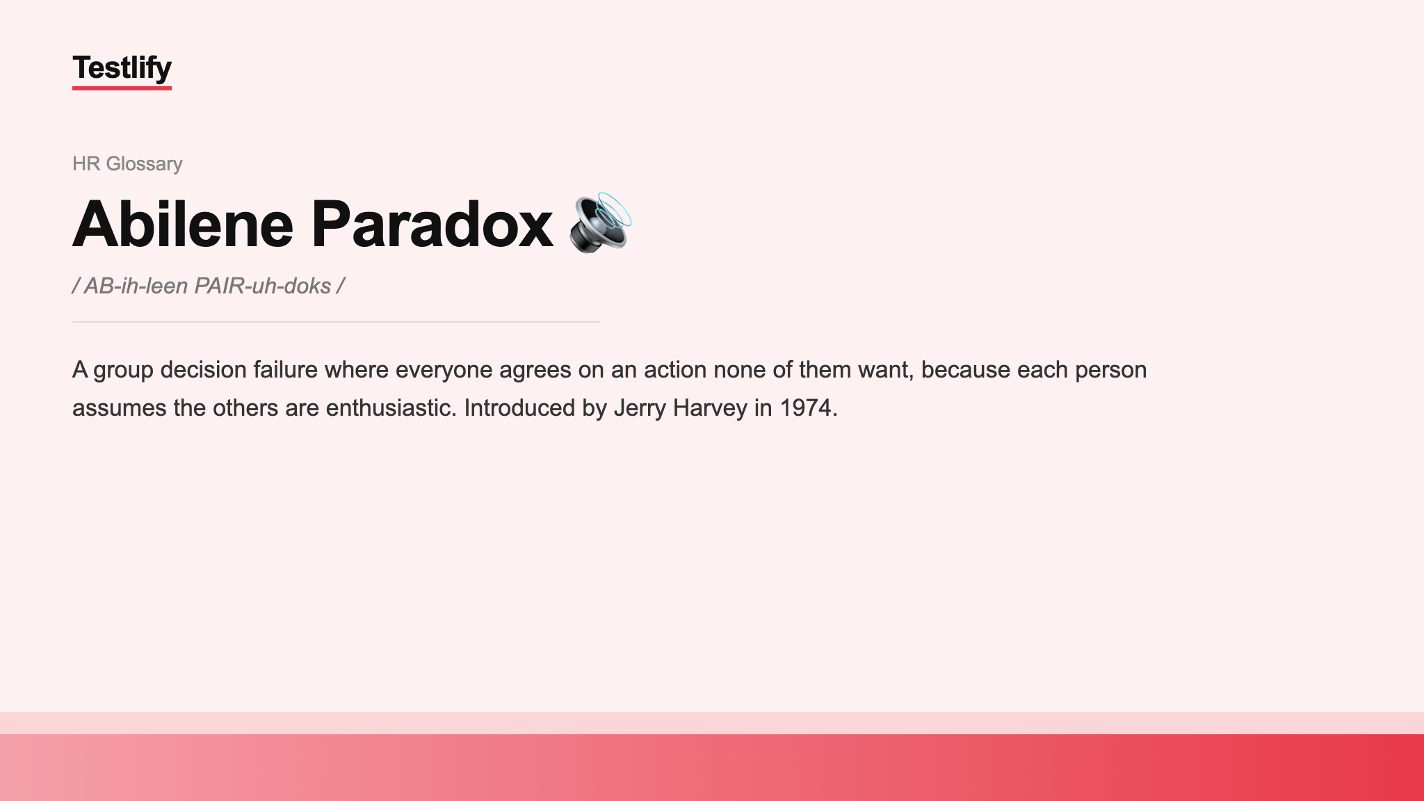 Image showing the meaning of Abilene Paradox