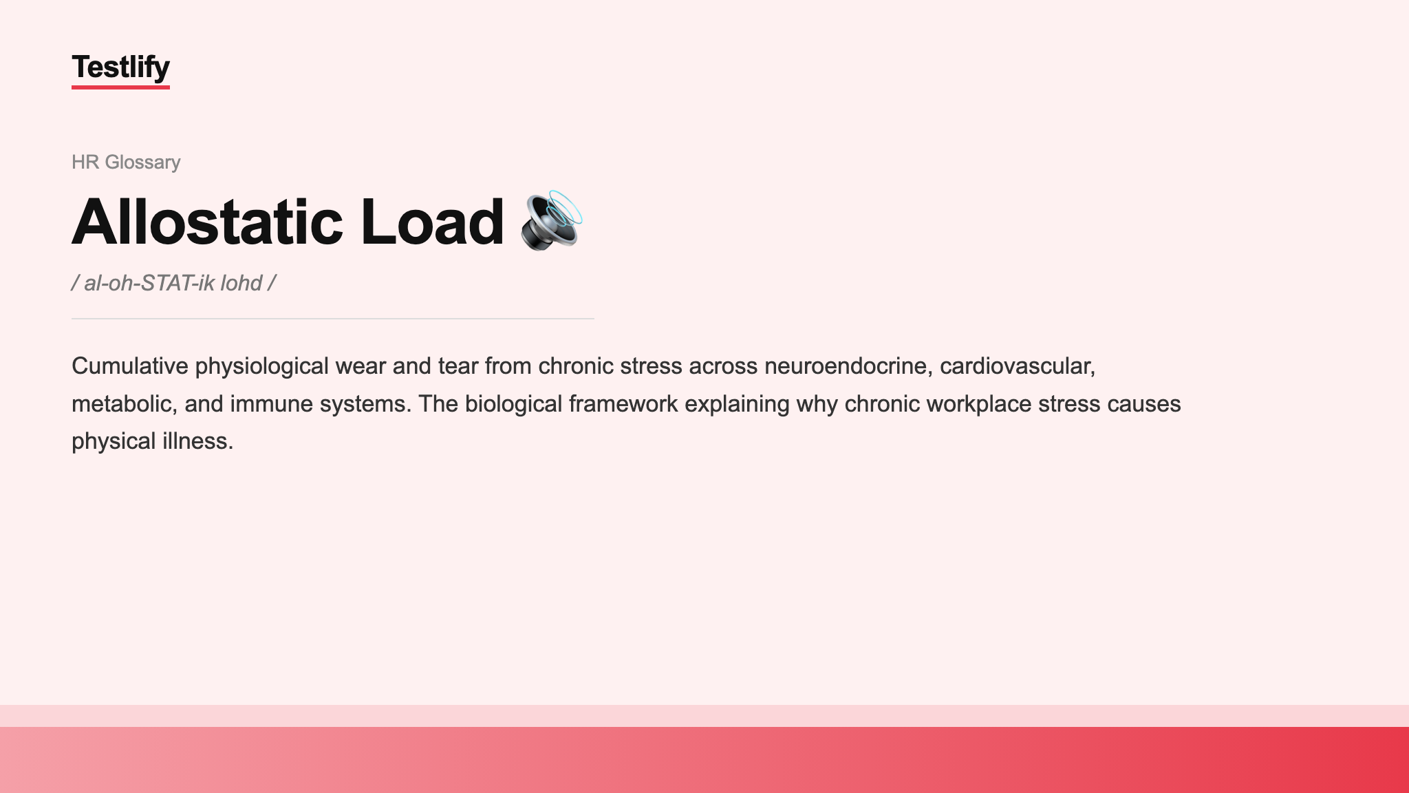 Image showing the meaning of Allostatic Load