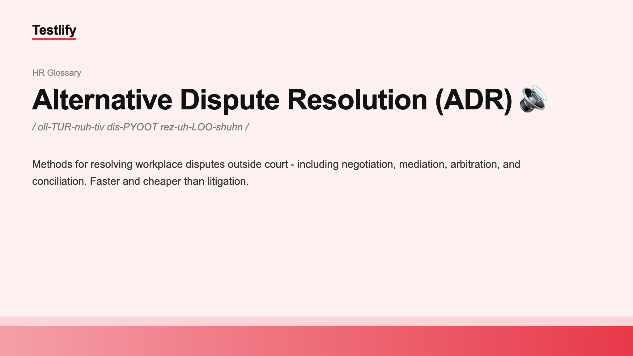 Image showing the meaning of Alternative Dispute Resolution (ADR)