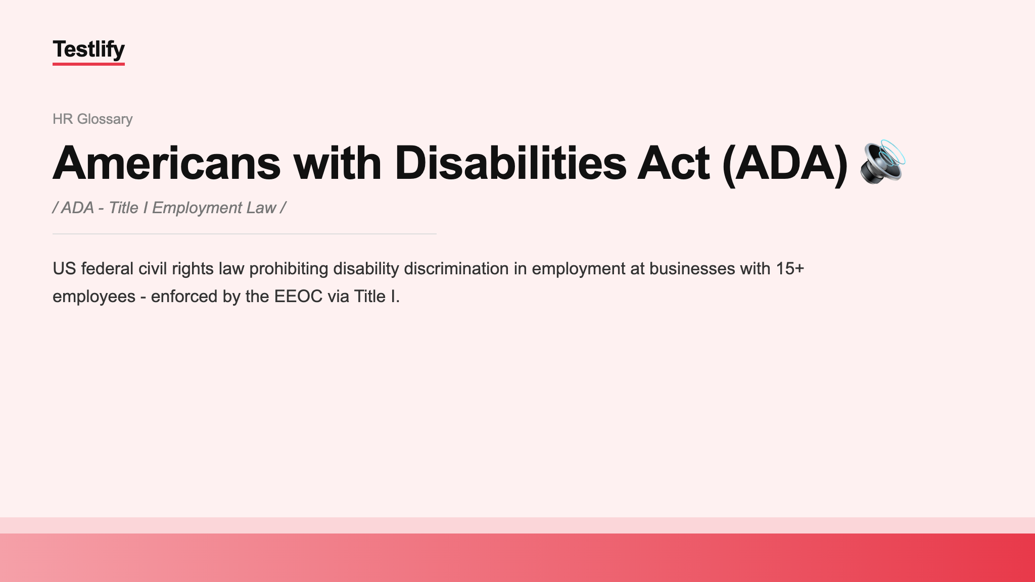 Image showing the meaning of Americans with Disabilities Act (ADA)