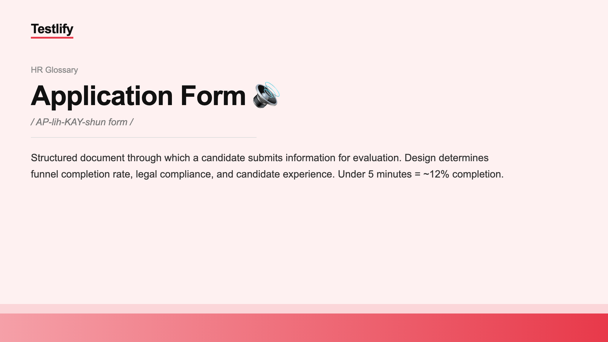 Image showing the meaning of Application Form
