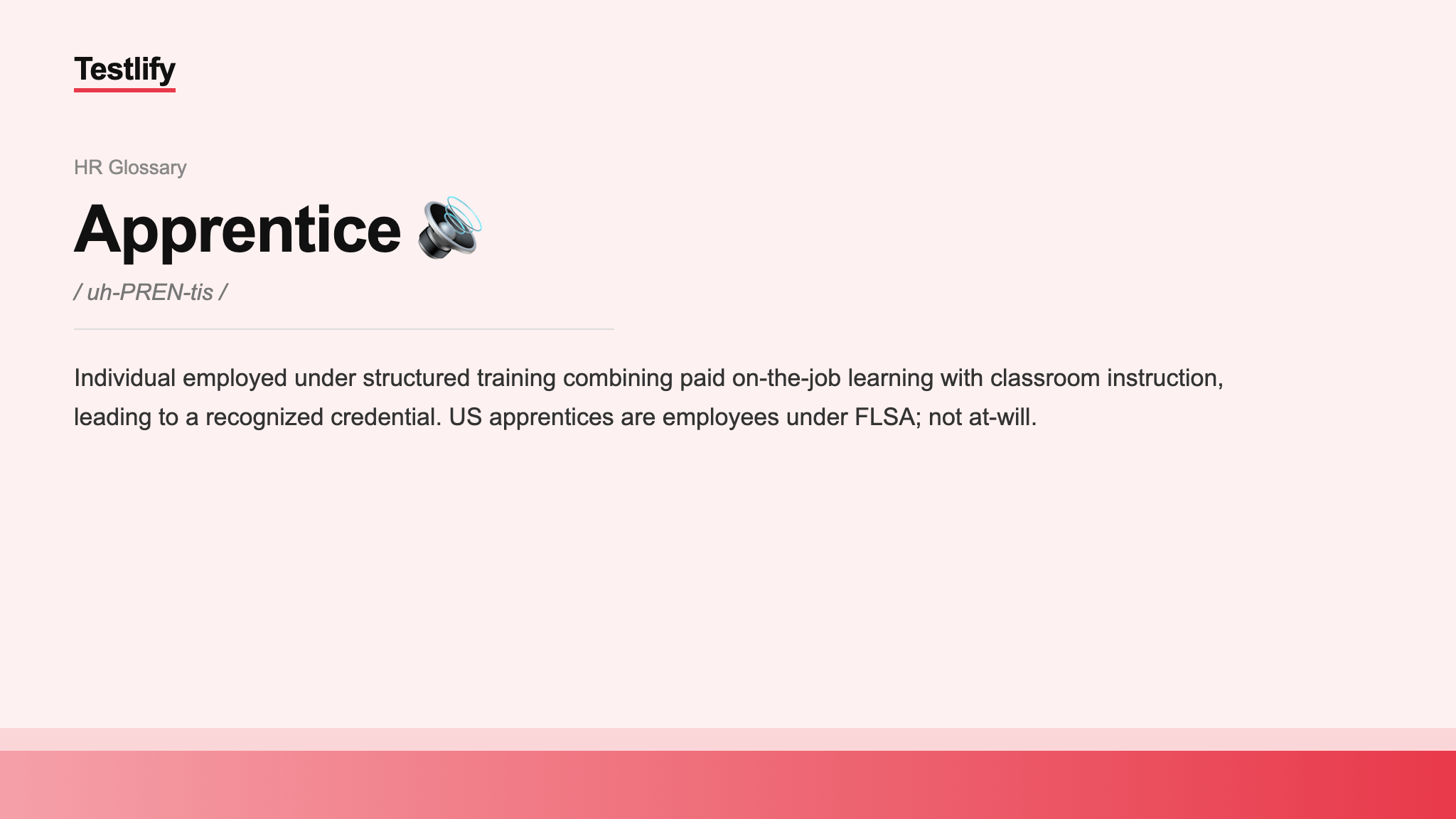 Image showing the meaning of Apprentice