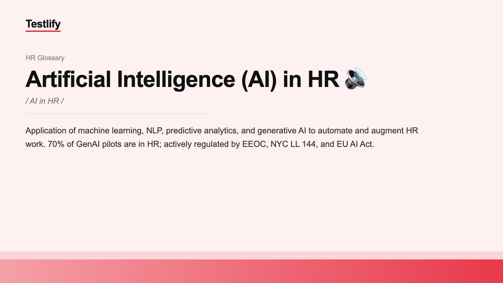 Image showing the meaning of Artificial Intelligence (AI) in HR