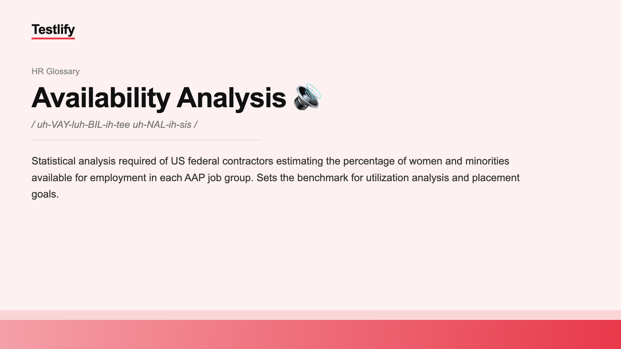 Image showing the meaning of Availability Analysis