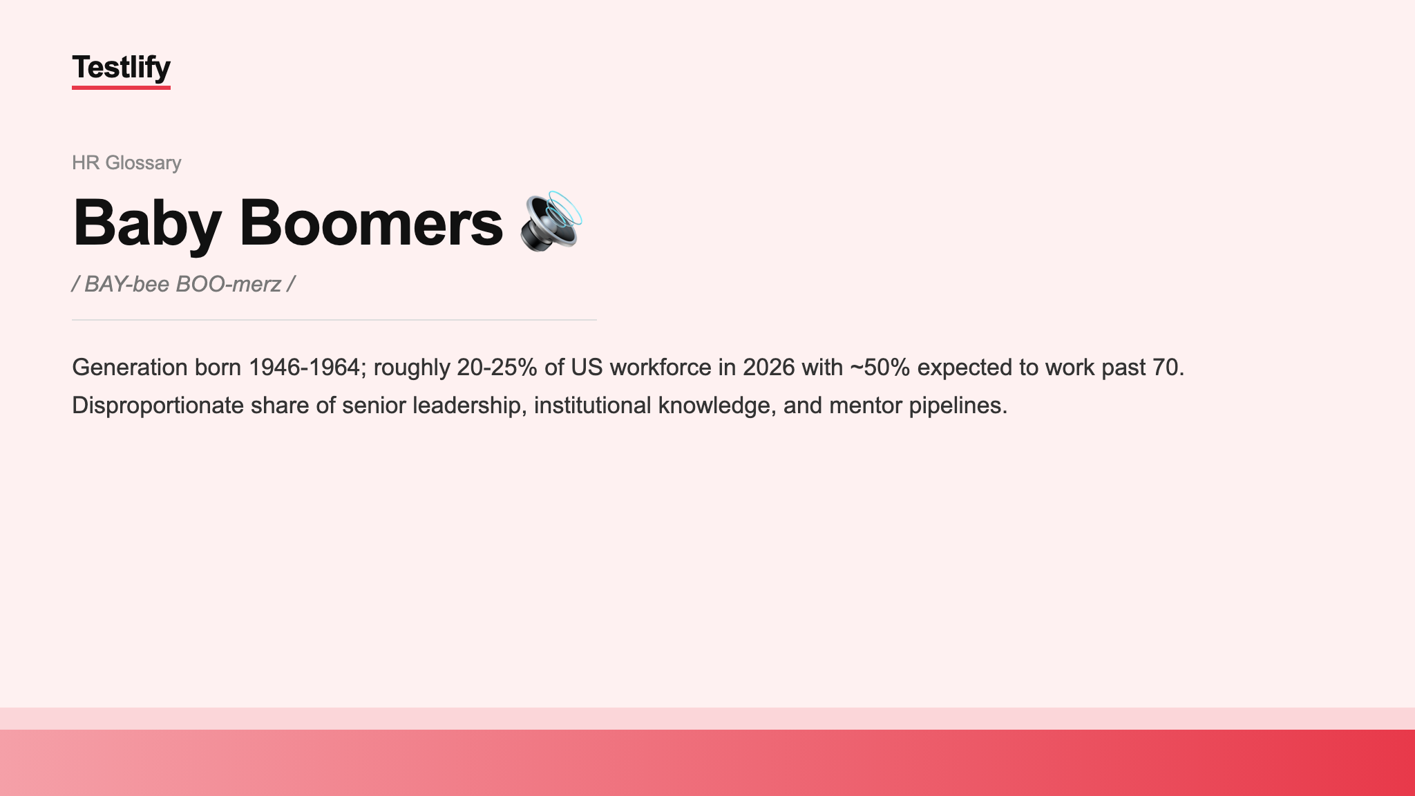 Image showing the meaning of Baby Boomers