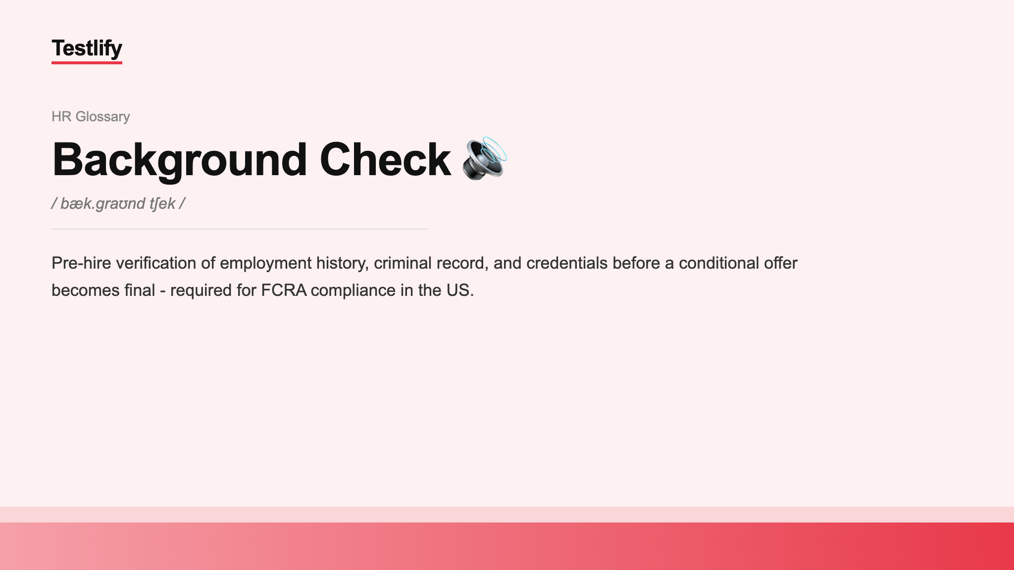 Image showing the meaning of Background Check