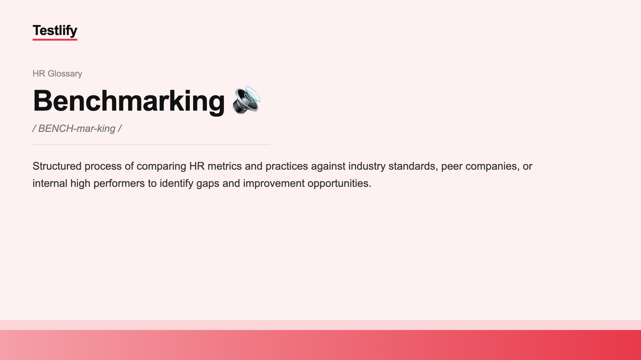 Image showing the meaning of Benchmarking