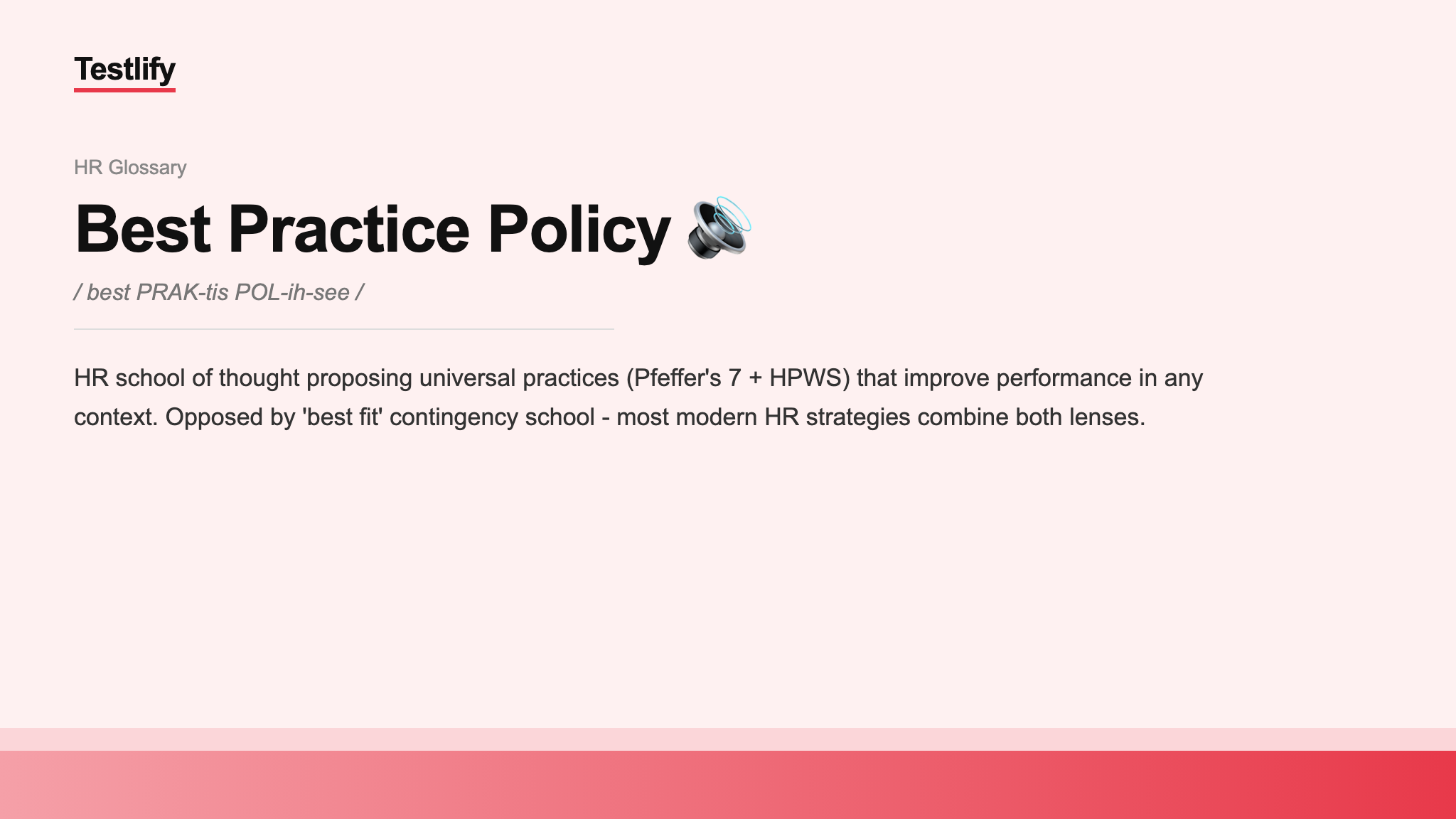 Image showing the meaning of Best Practice Policy