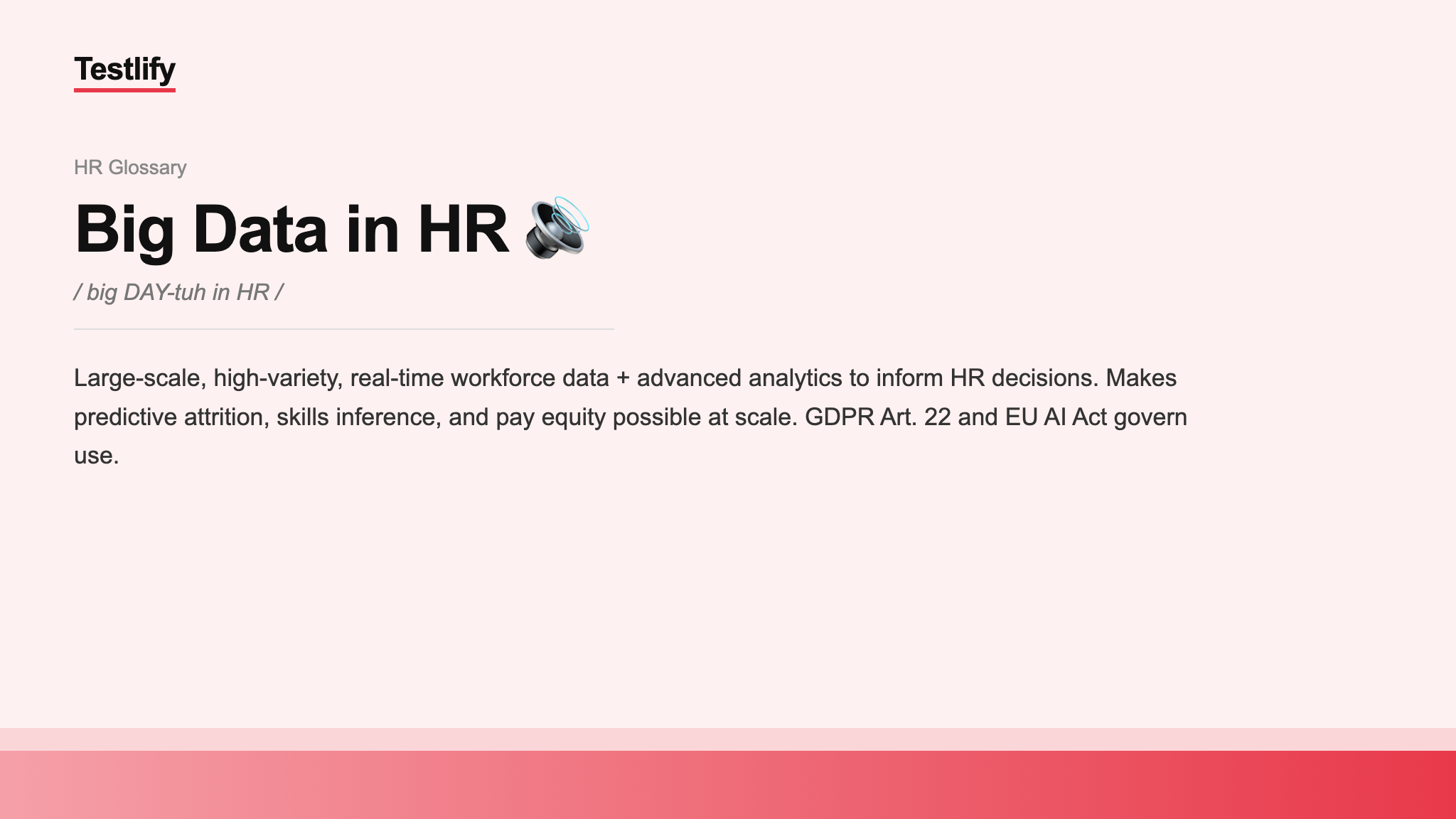 Image showing the meaning of Big Data in HR
