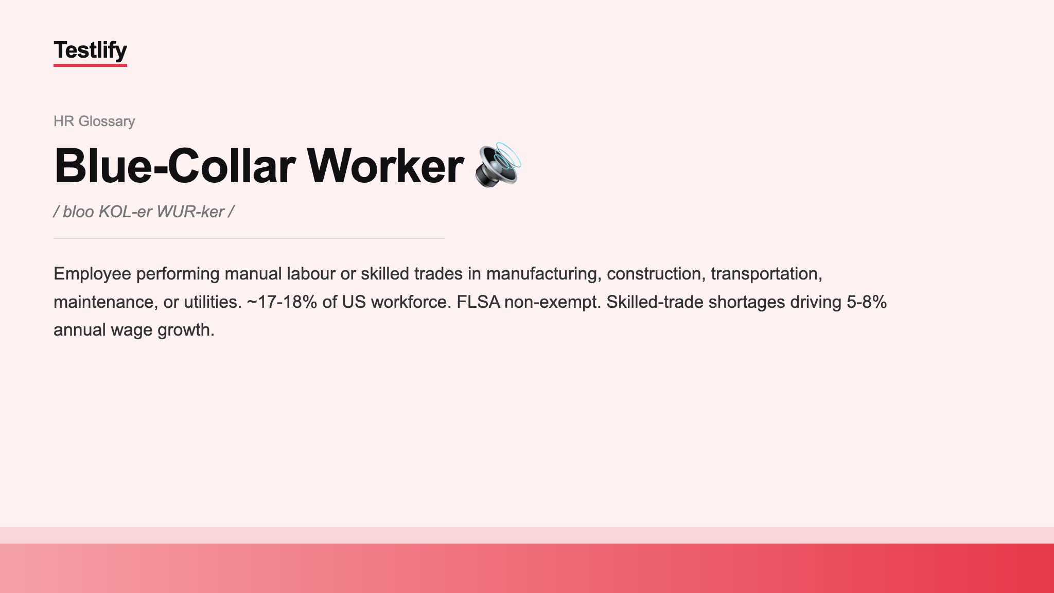 Image showing the meaning of Blue-Collar Worker
