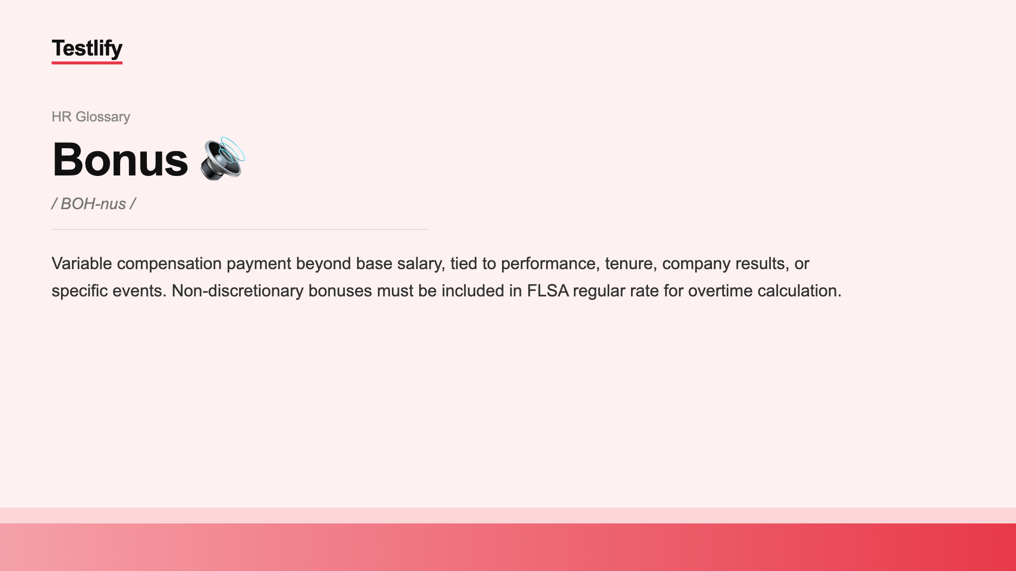 Image showing the meaning of Bonus