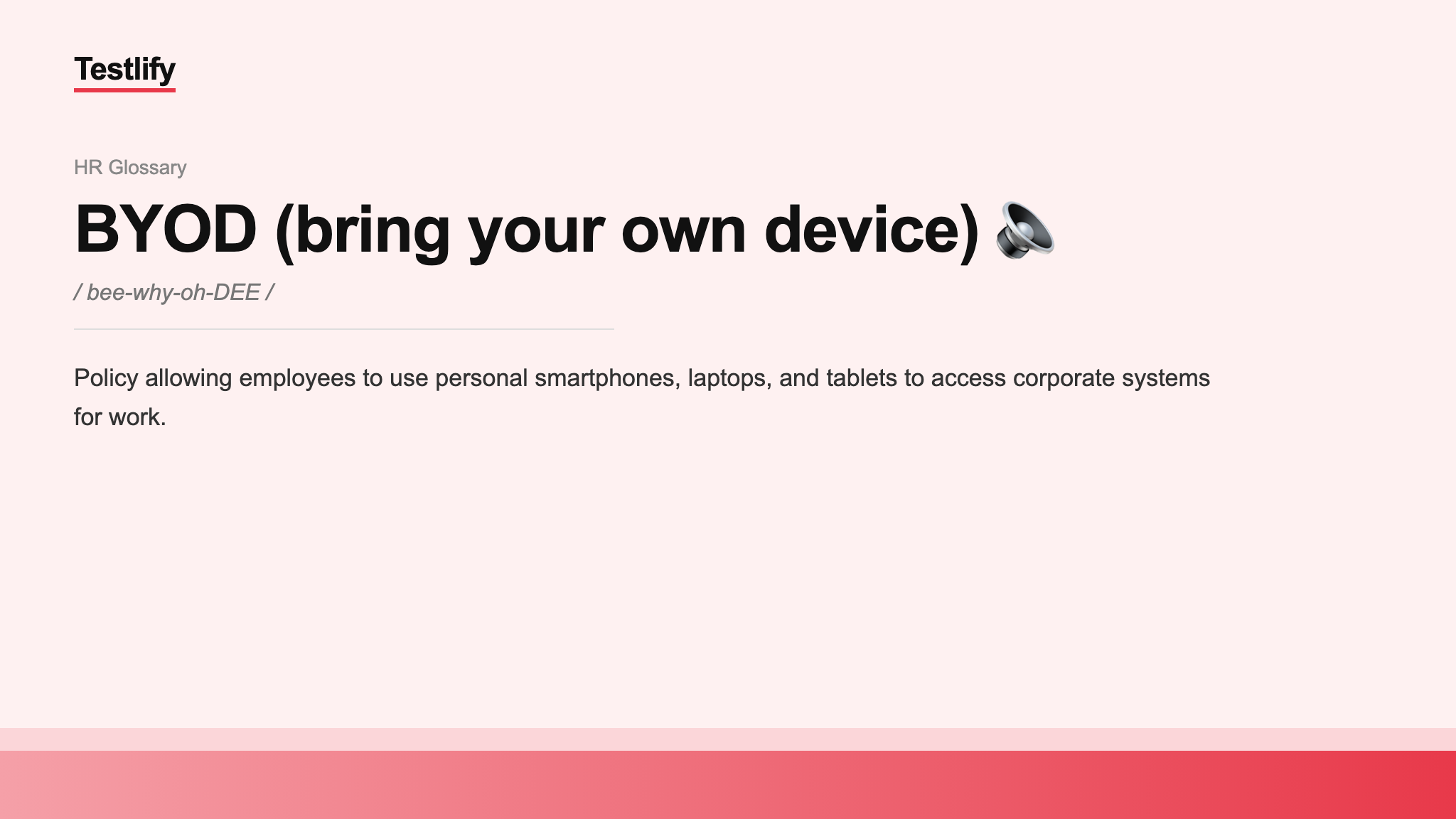 Image showing the meaning of BYOD bring your own device