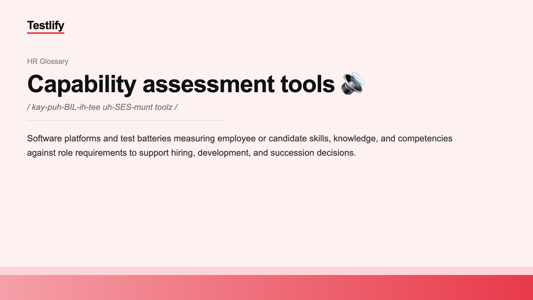Image showing the meaning of Capability assessment tools