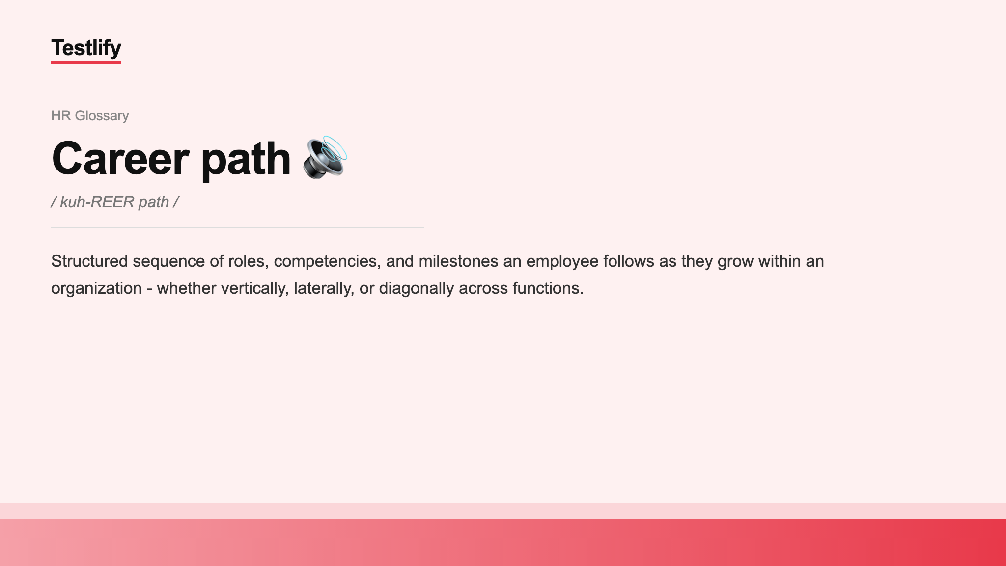 Image showing the meaning of Career path
