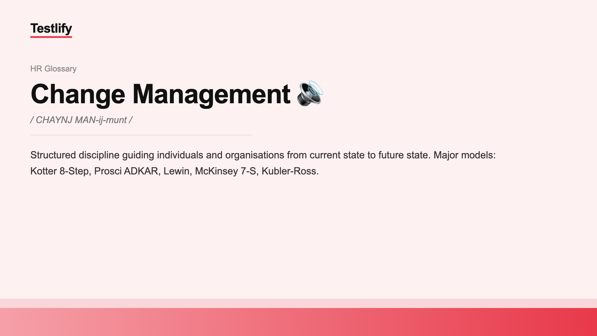 Image showing the meaning of Change Management