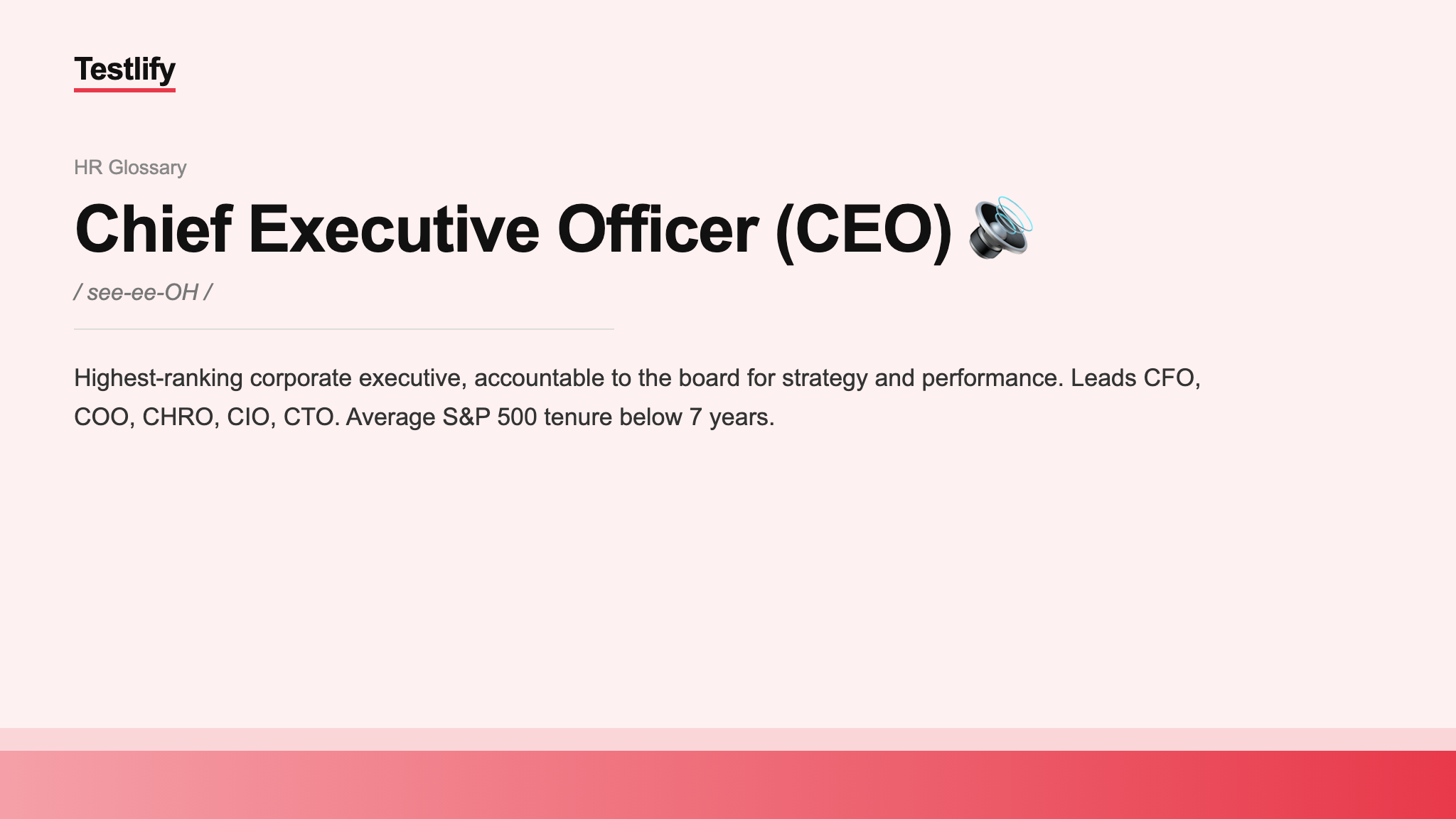 Image showing the meaning of Chief Executive Officer (CEO)