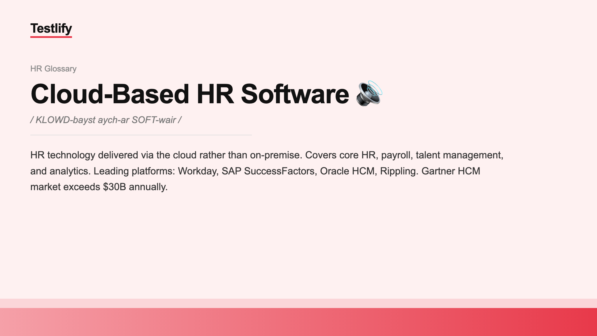 Image showing the meaning of Cloud-Based HR Software