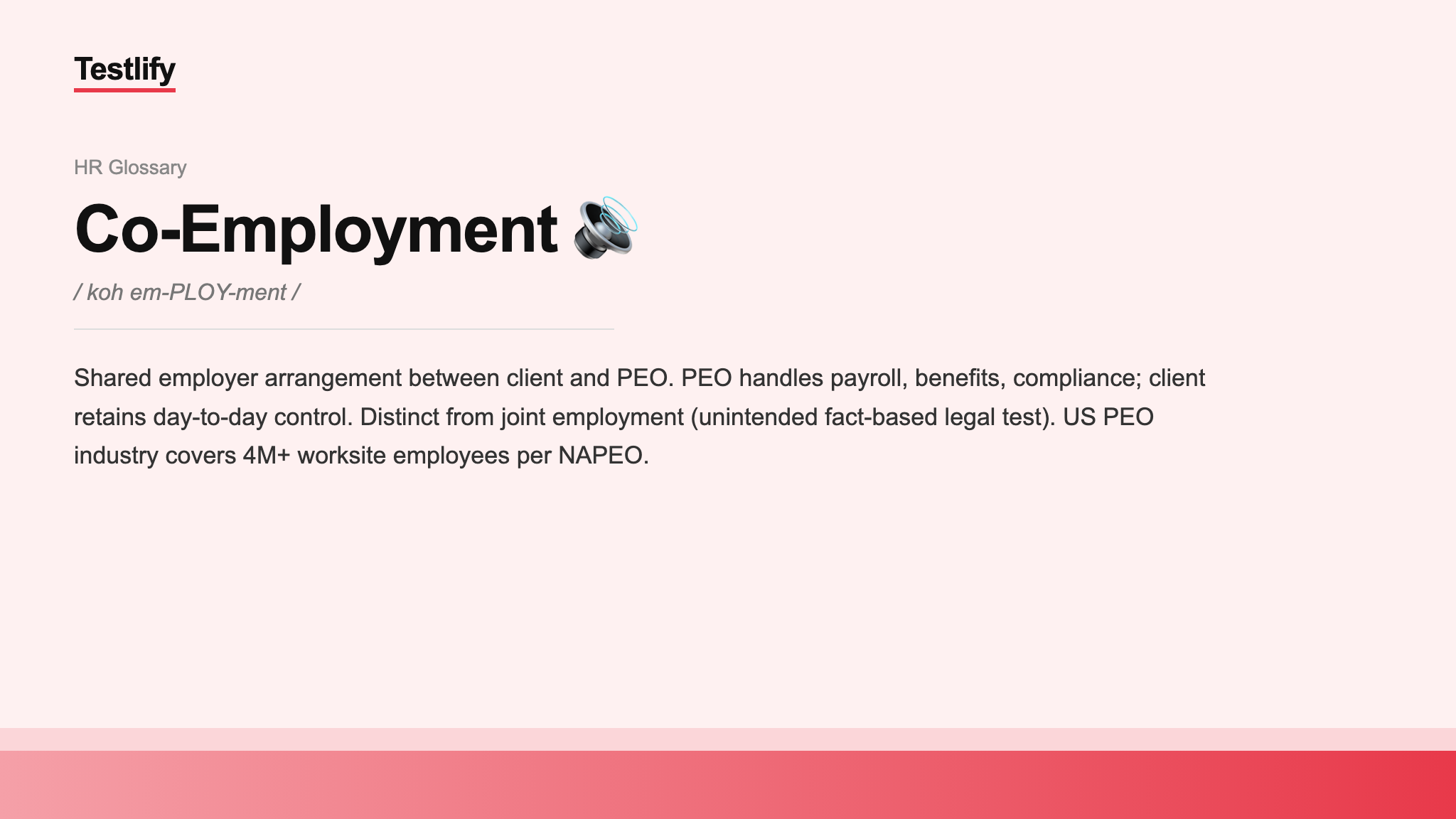 Image showing the meaning of Co-Employment