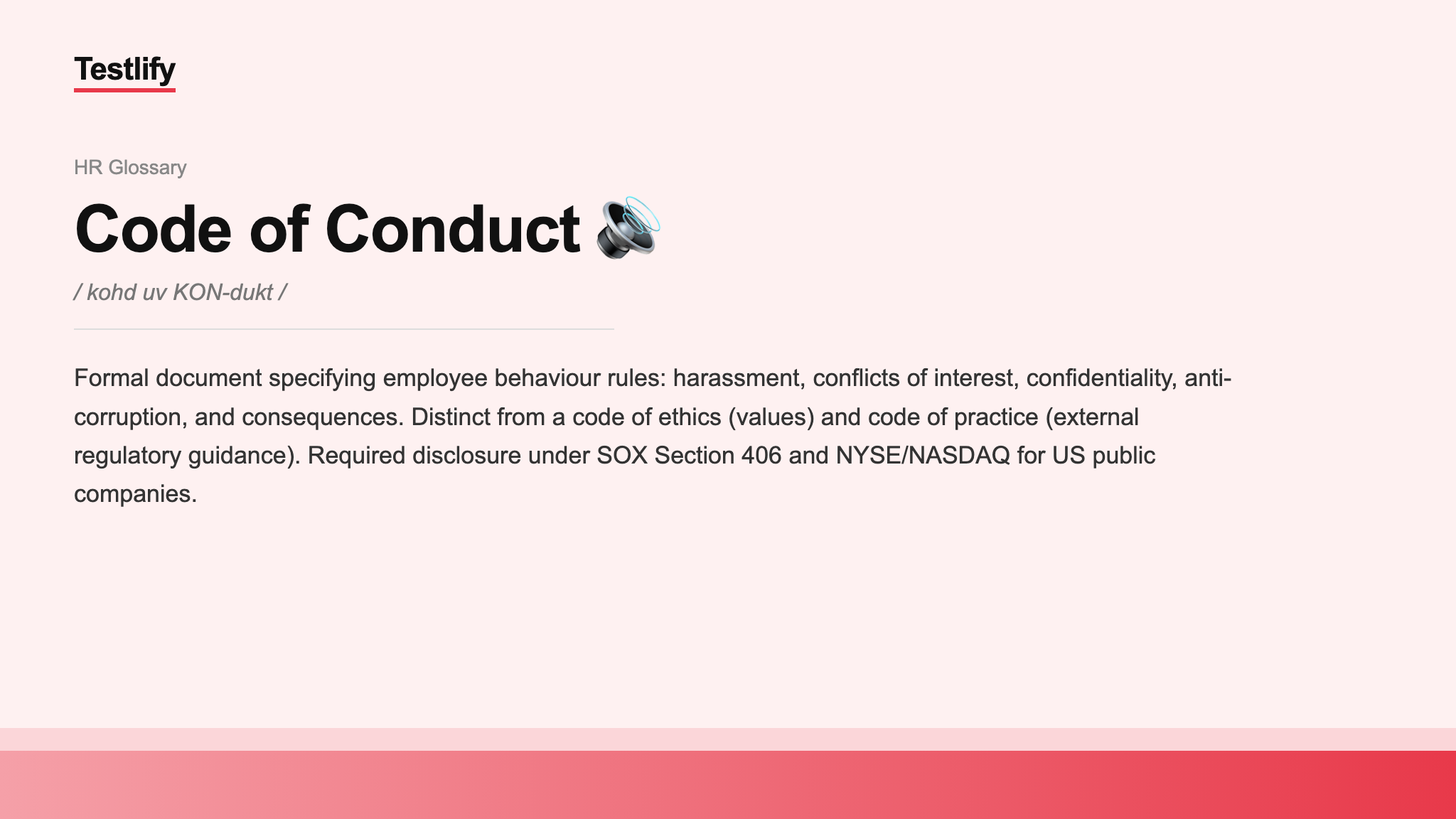 Image showing the meaning of Code of Conduct