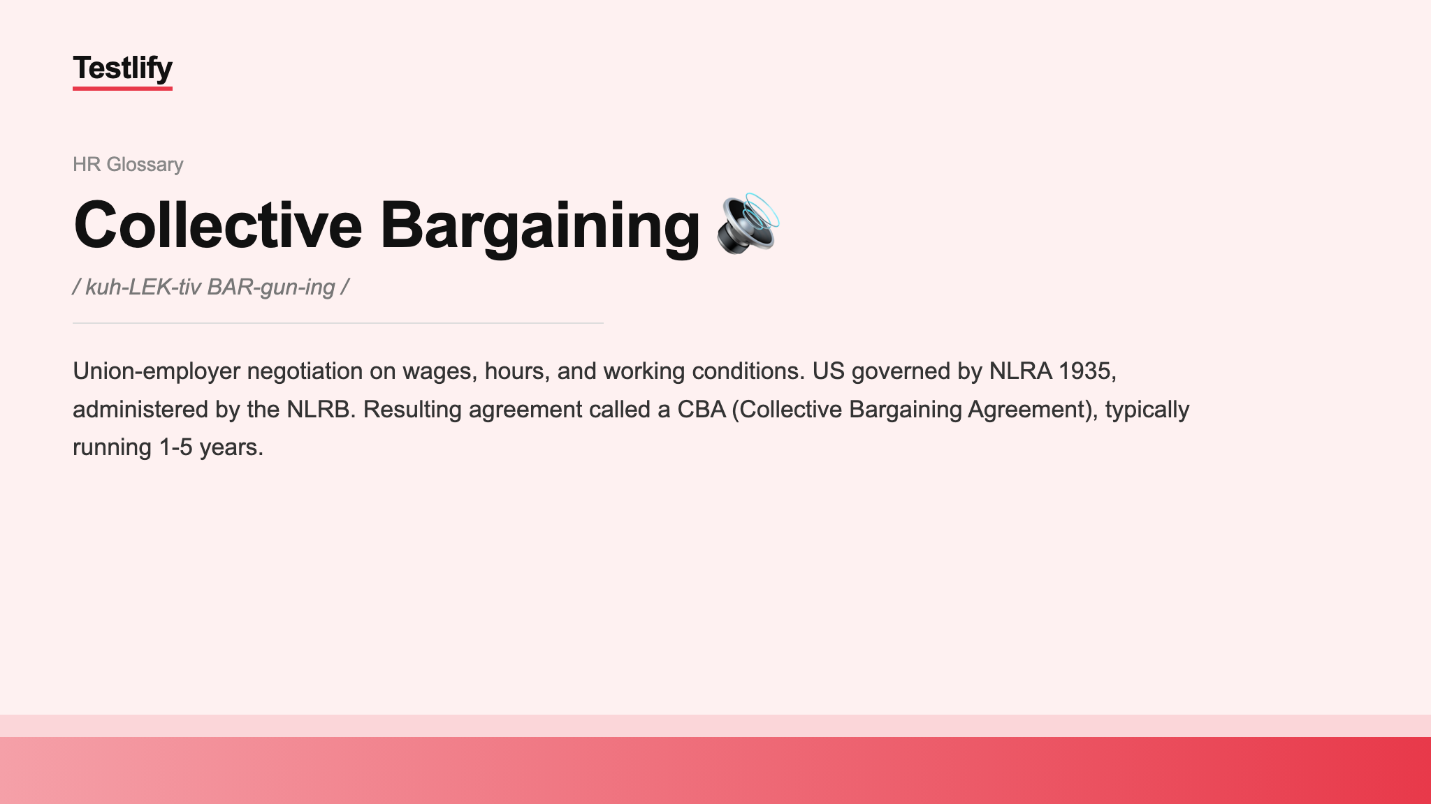 Image showing the meaning of Collective Bargaining