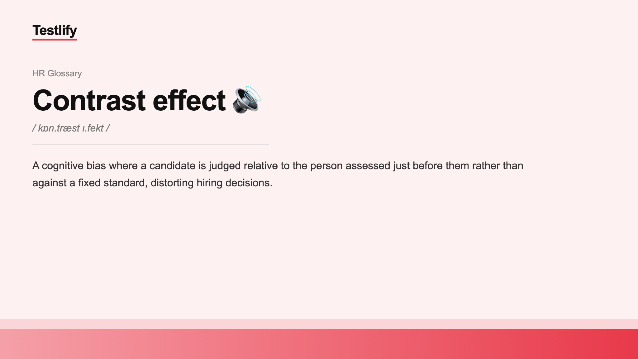 Image showing the meaning of Contrast effect