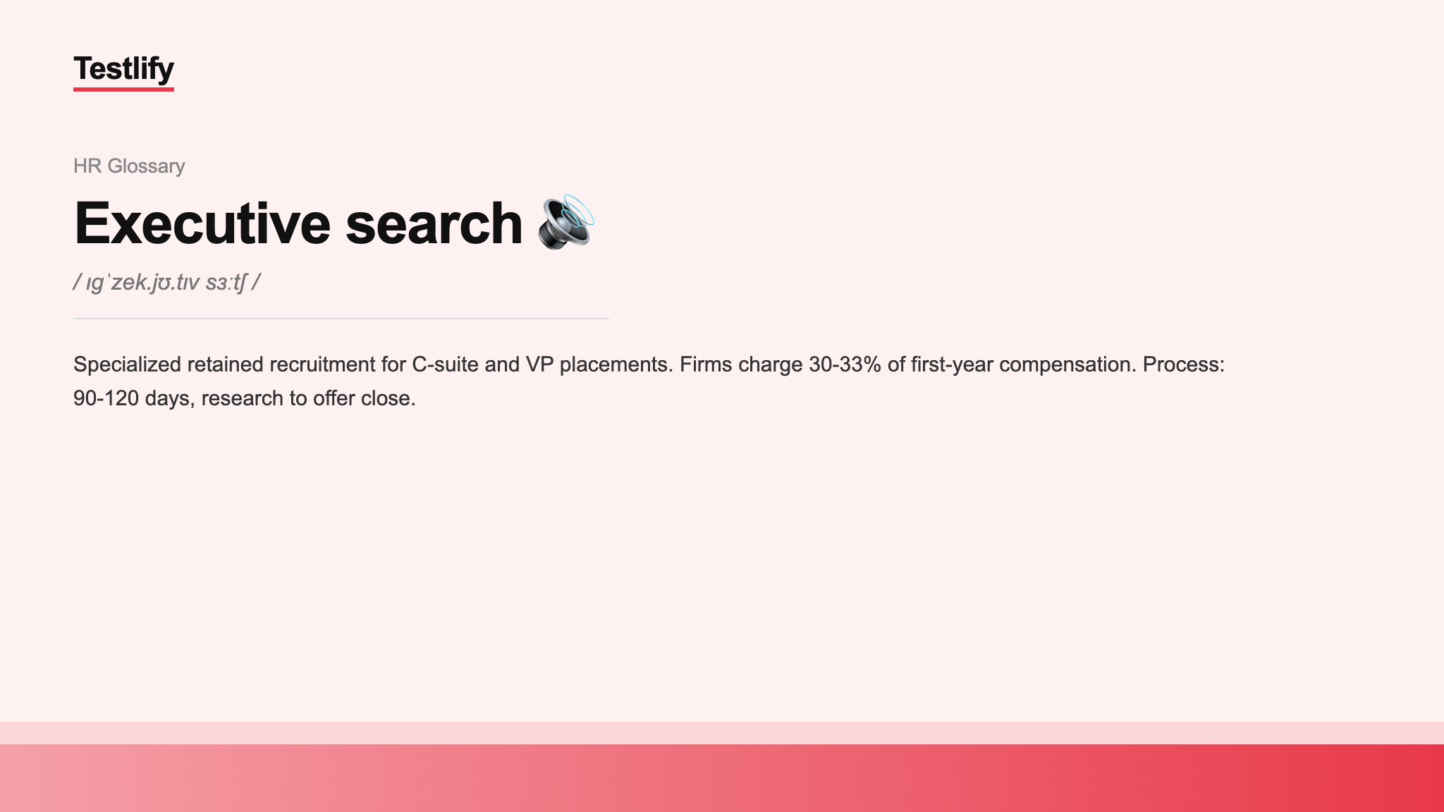 Image showing the meaning of executive search