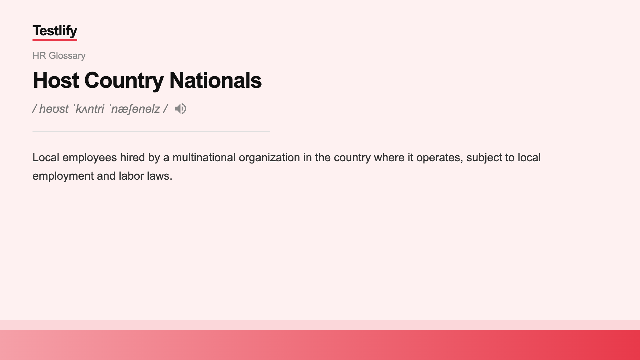 Image showing the meaning of host country nationals