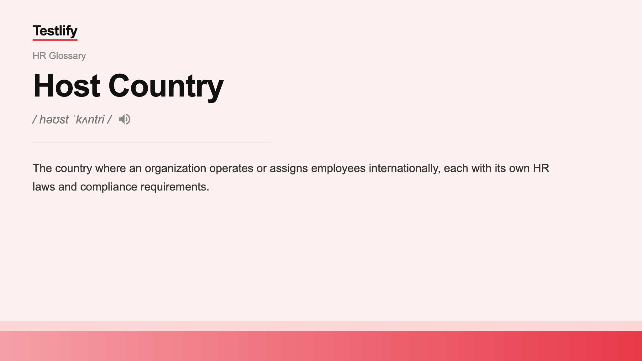 Image showing the meaning of host country