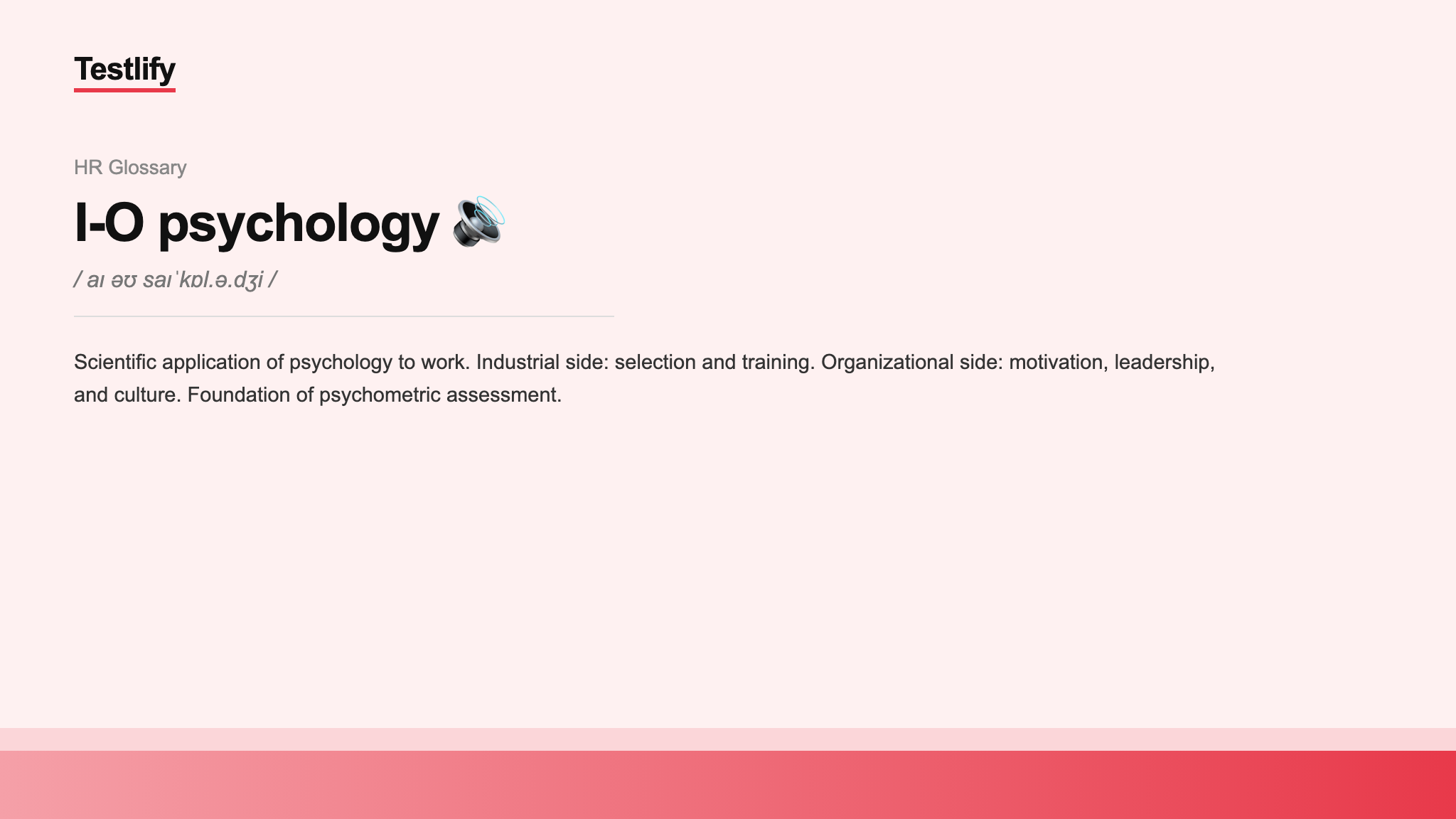 Image showing the meaning of i-o psychology
