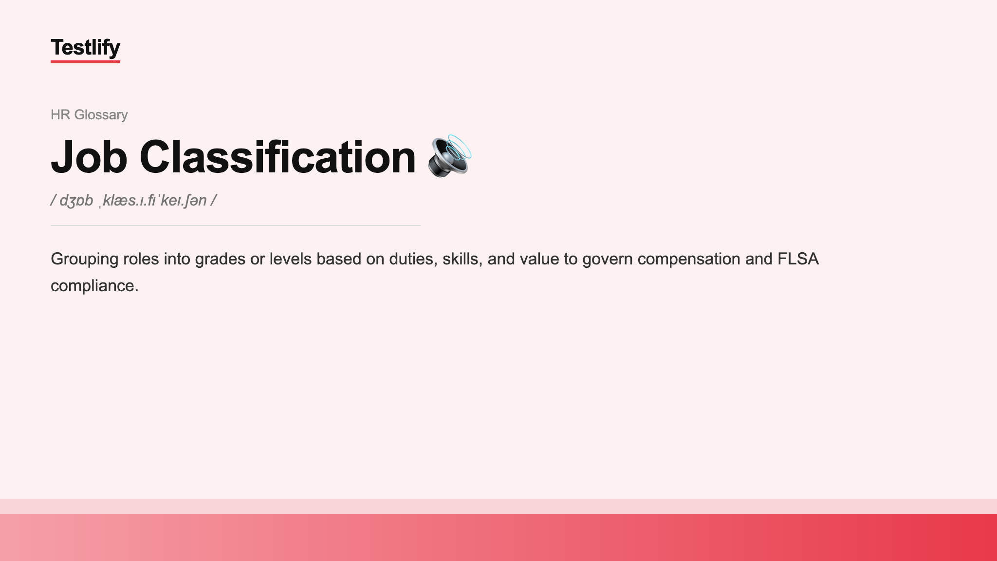 Image showing the meaning of job classification