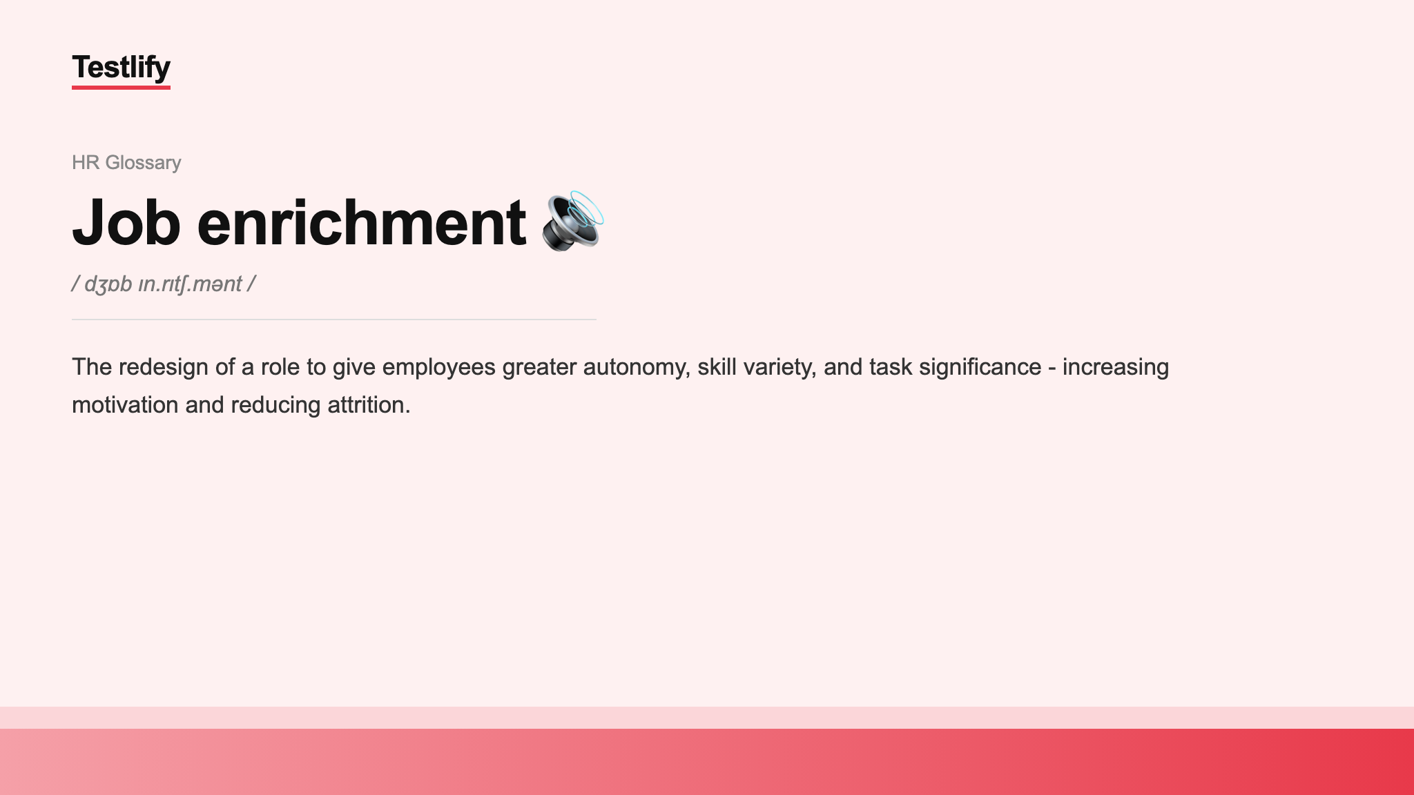 Image showing the meaning of Job enrichment
