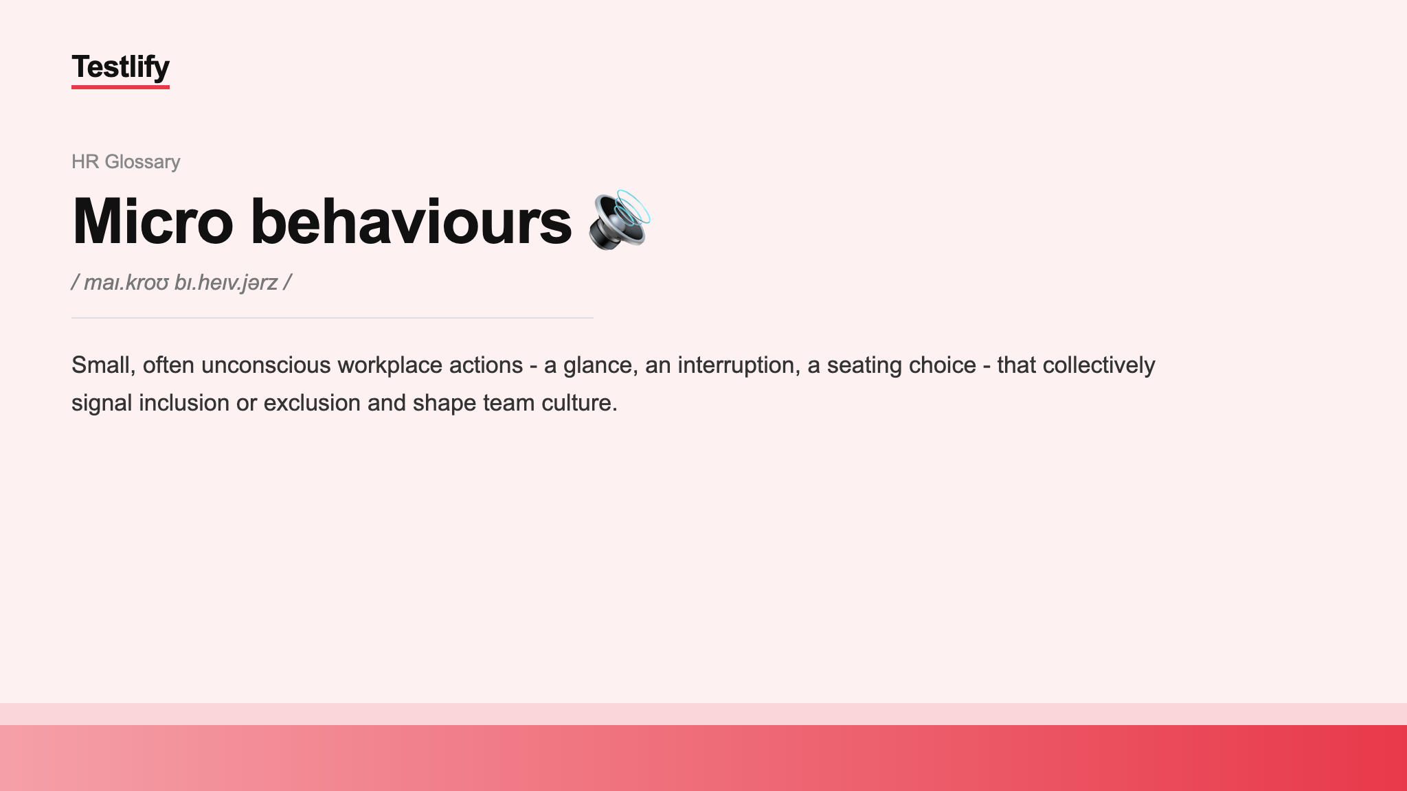 Image showing the meaning of Micro behaviours