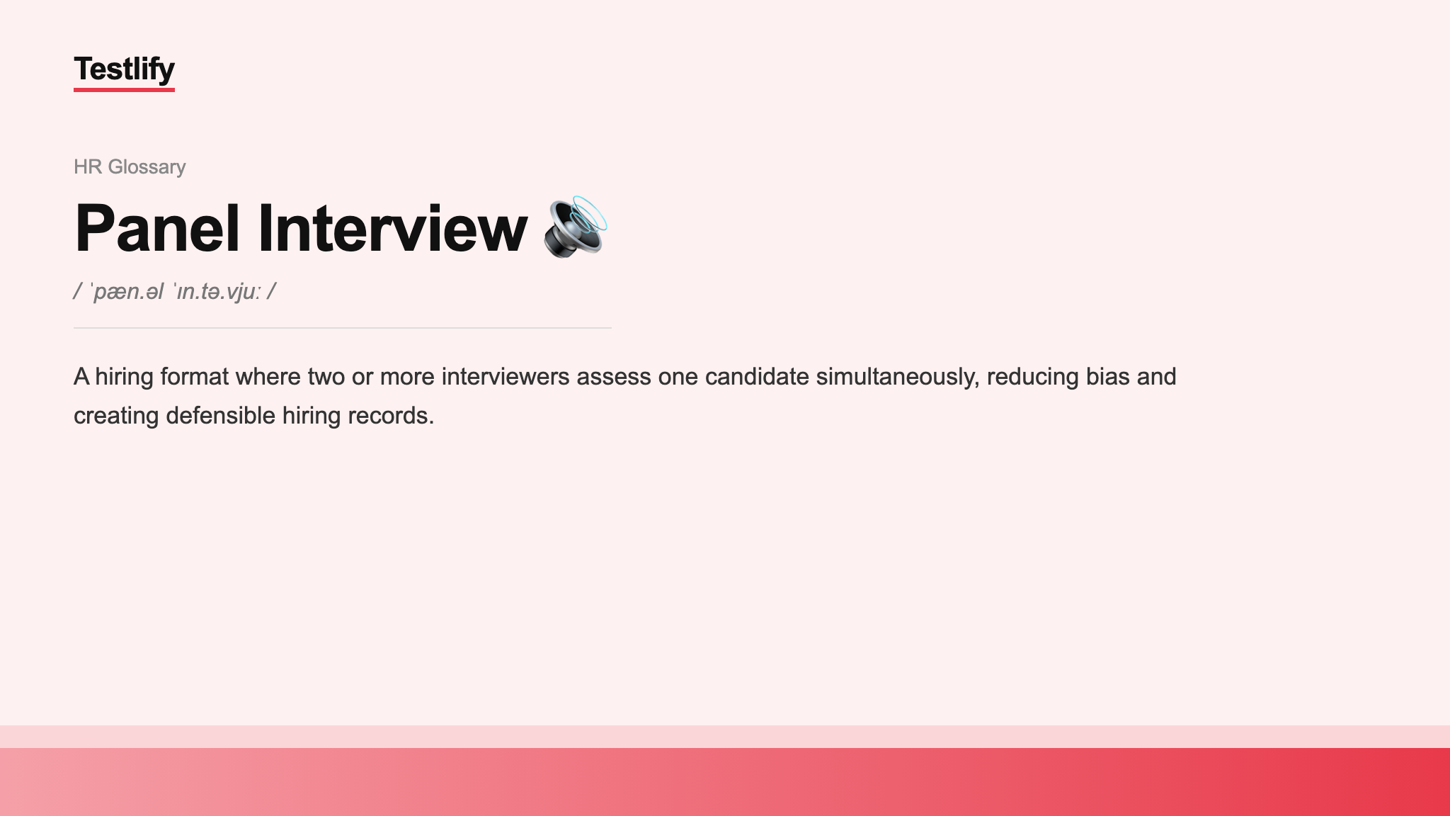 Image showing the meaning of panel interview