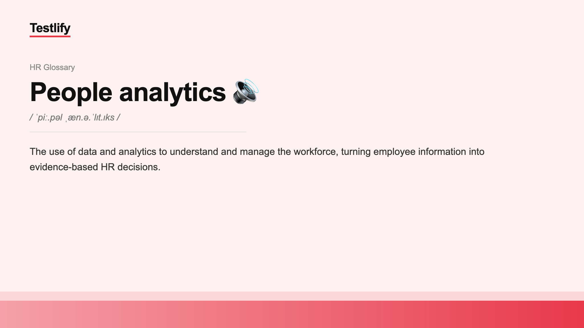 Image showing the meaning of People analytics