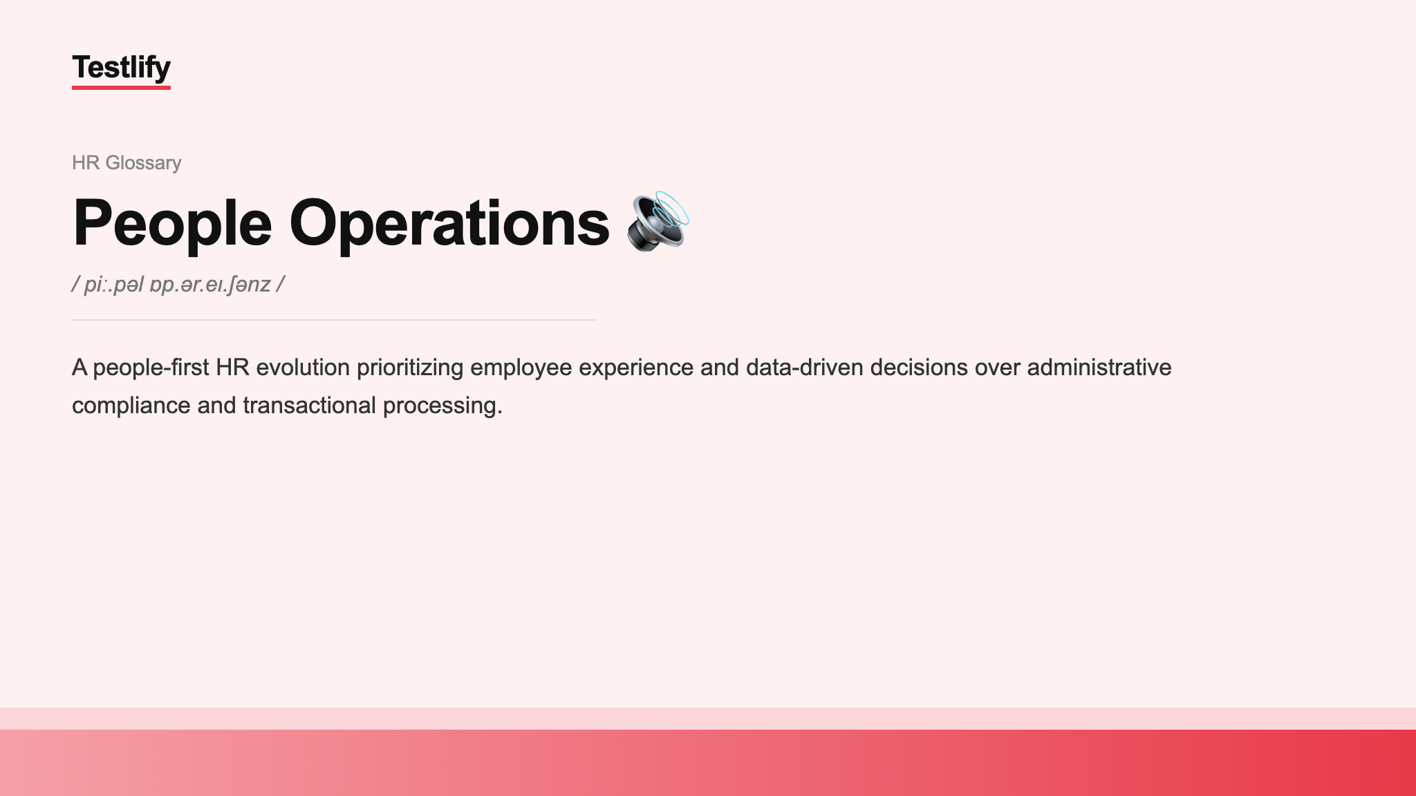Image showing the meaning of People Operations
