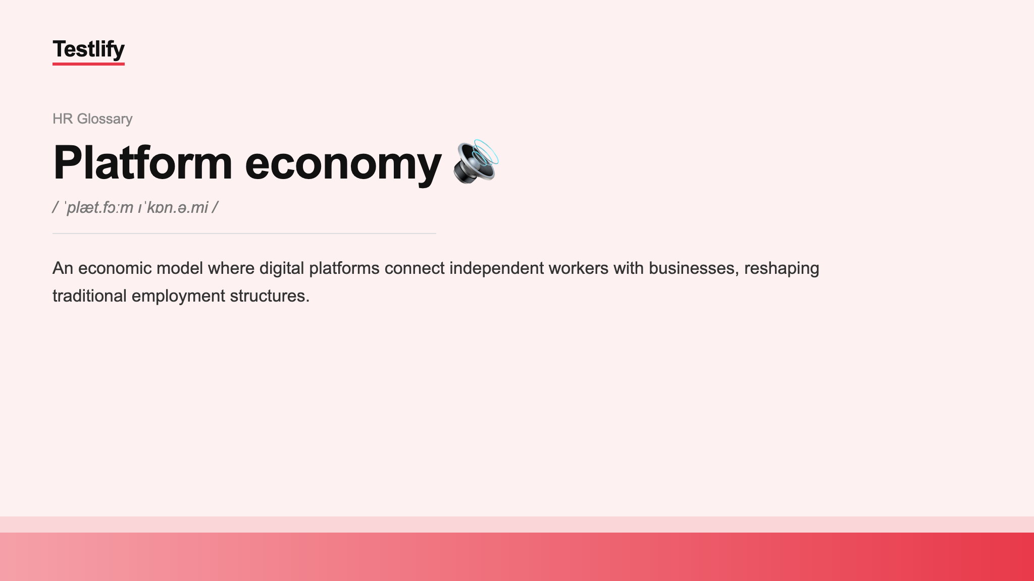 Image showing the meaning of Platform economy
