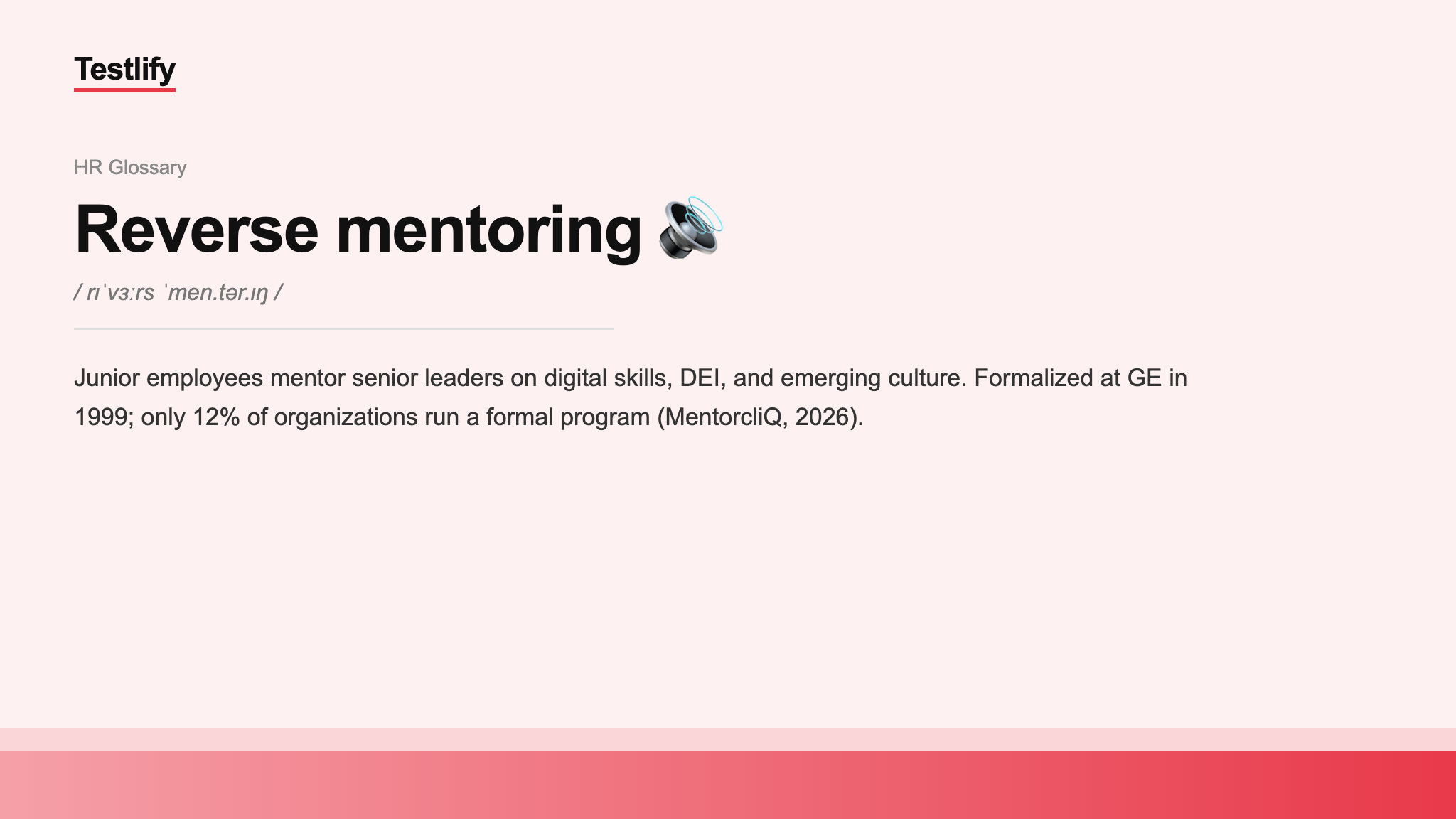 Image showing the meaning of reverse mentoring