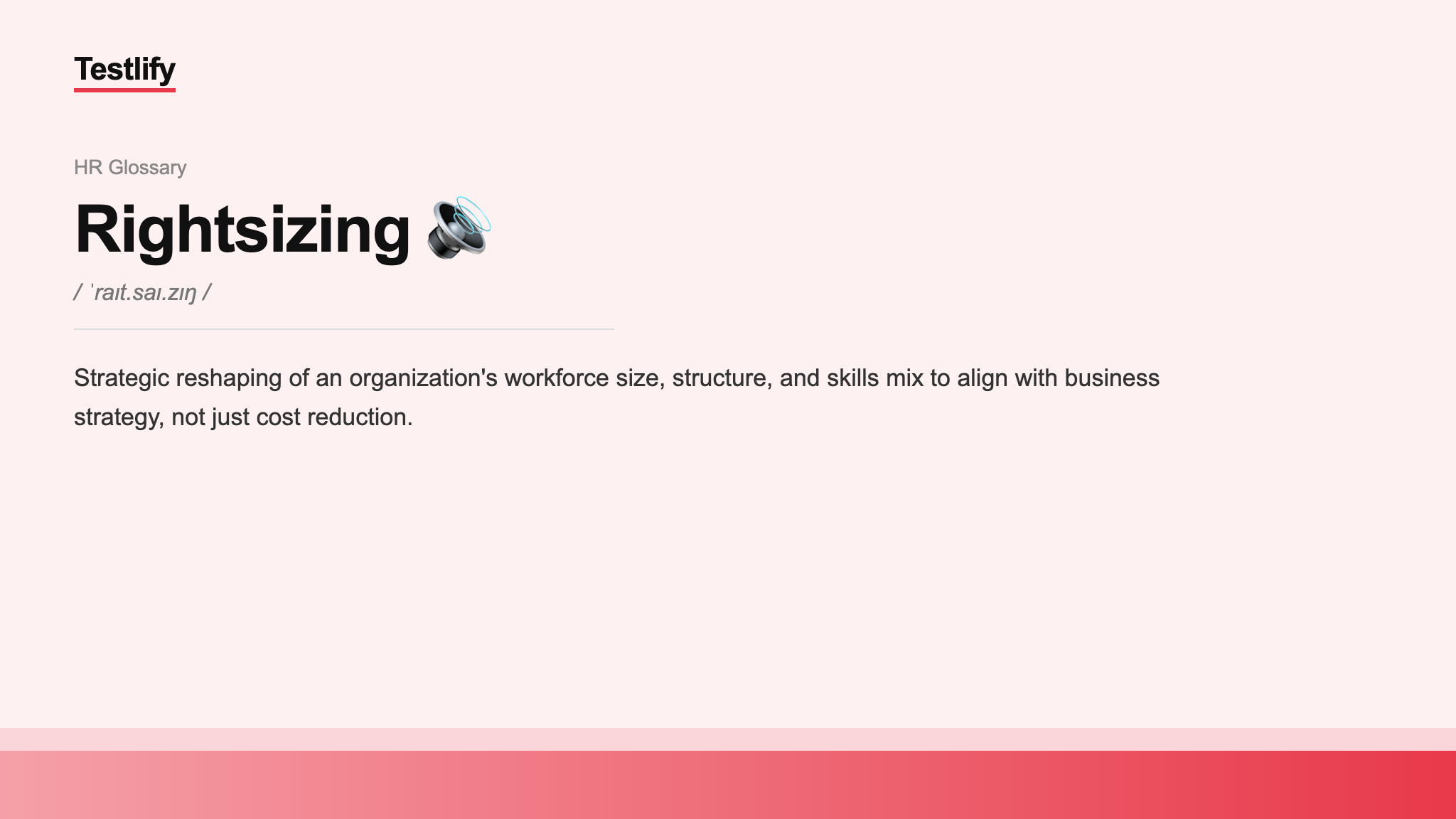 Image showing the meaning of rightsizing