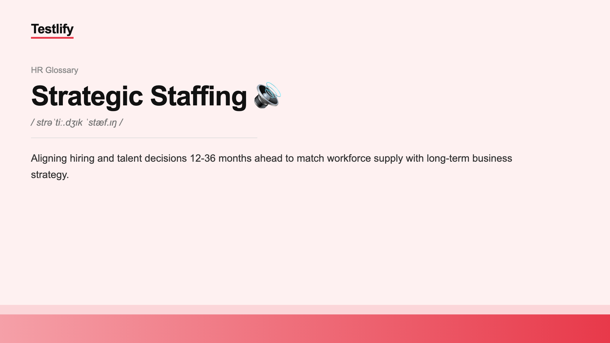 Image showing the meaning of strategic staffing