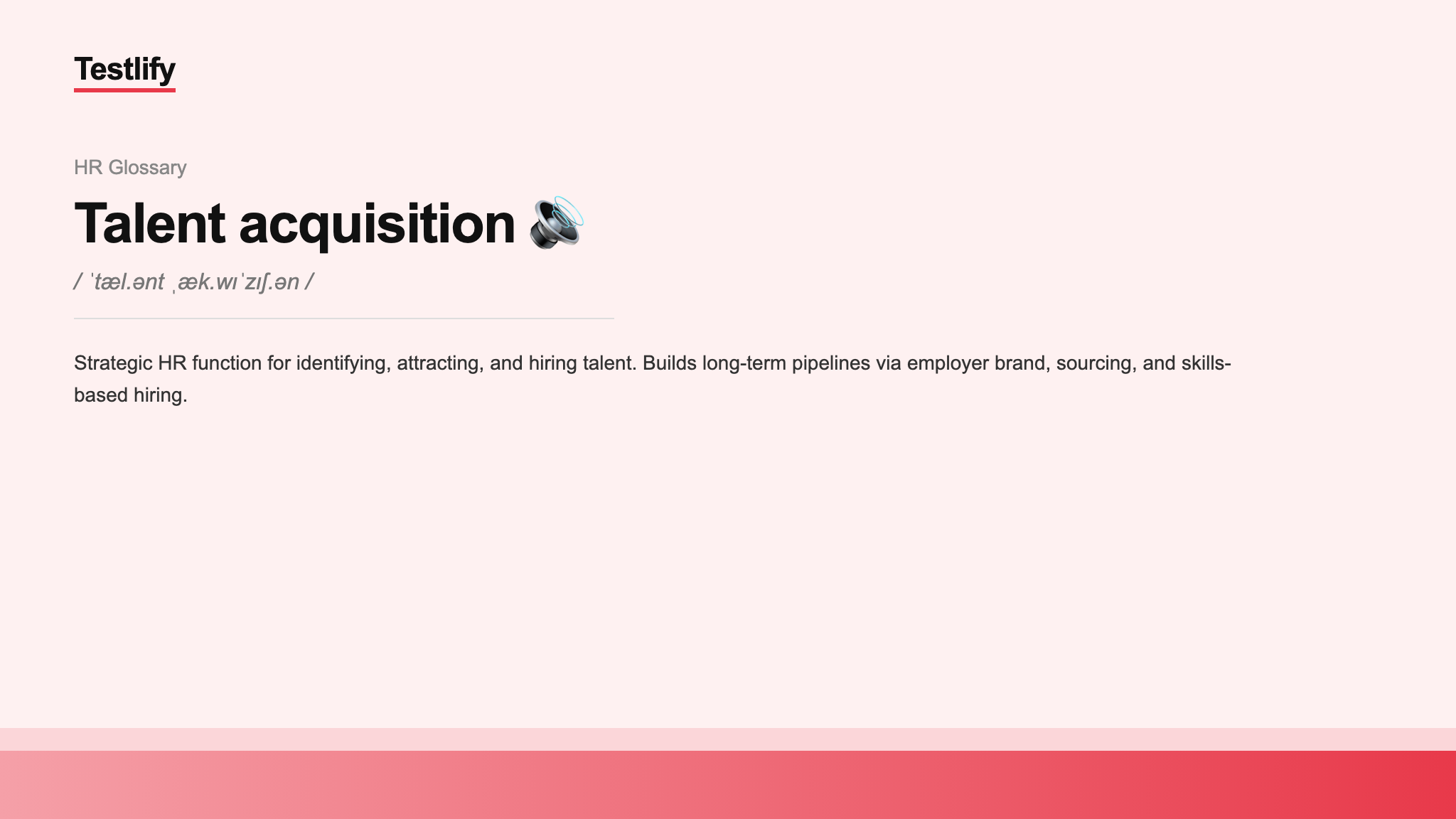 Image showing the meaning of talent acquisition