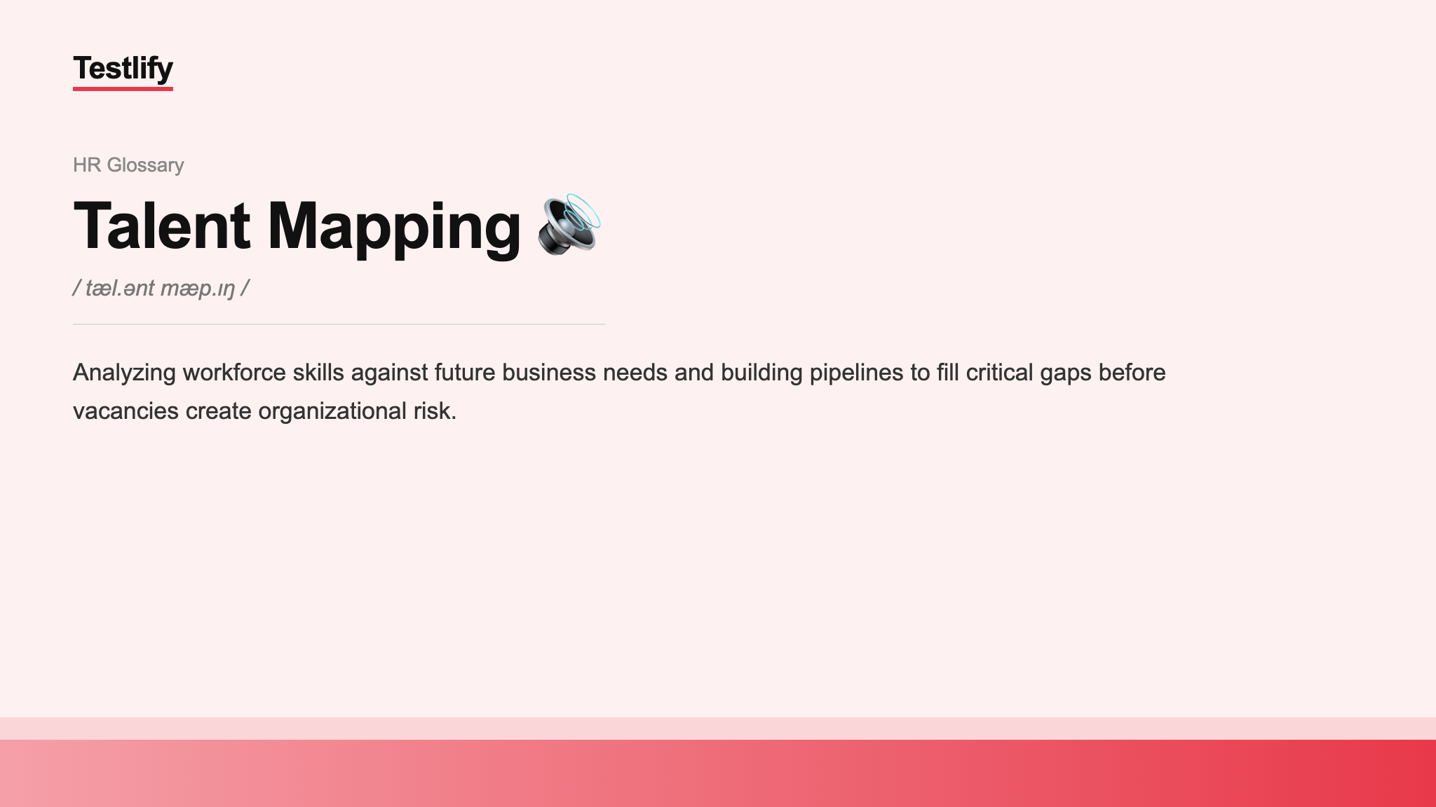 Image showing the meaning of Talent Mapping