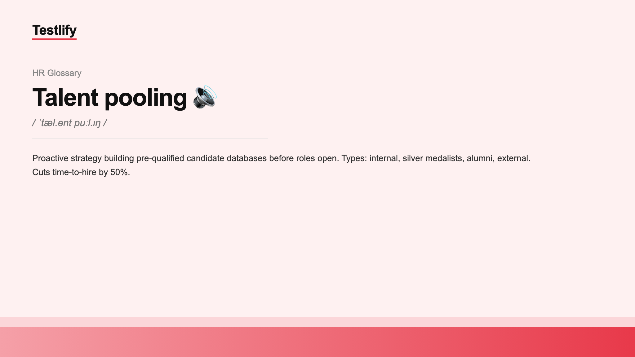 Image showing the meaning of talent pooling